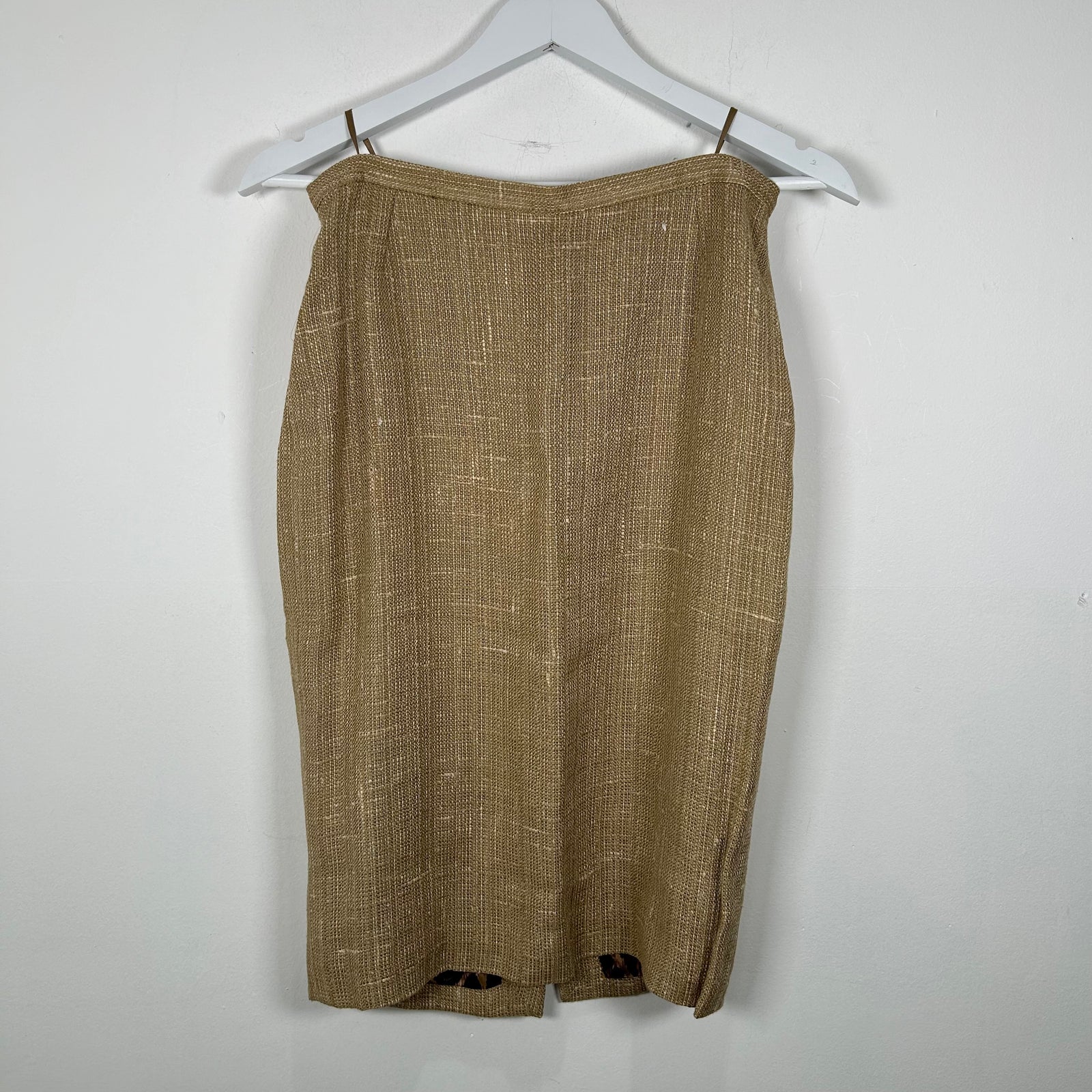 Dolce&Gabbana Khaki Tweed Skirt Size 40