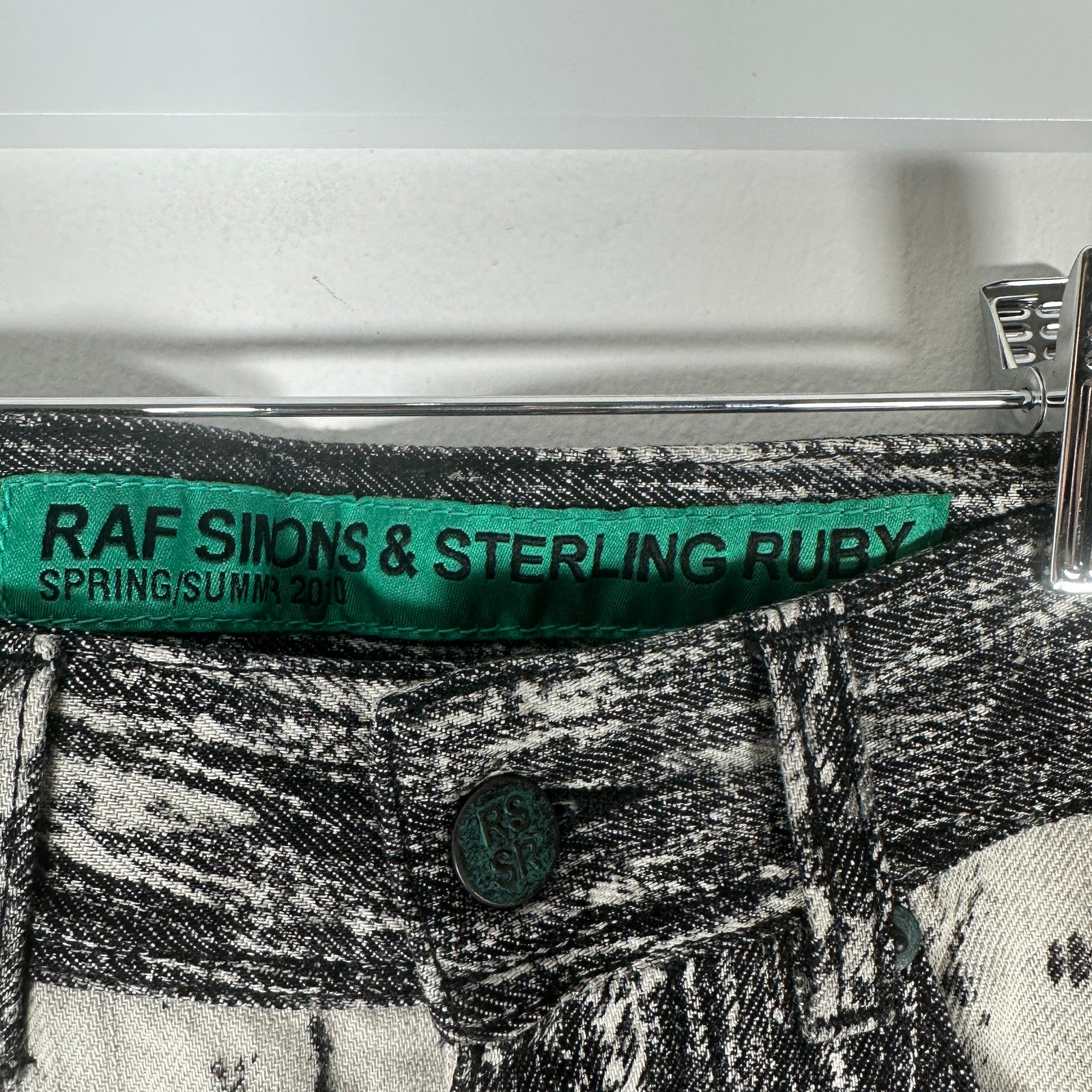 Sterling Ruby x Raf Simons SS10 Bleached Denim Size 29