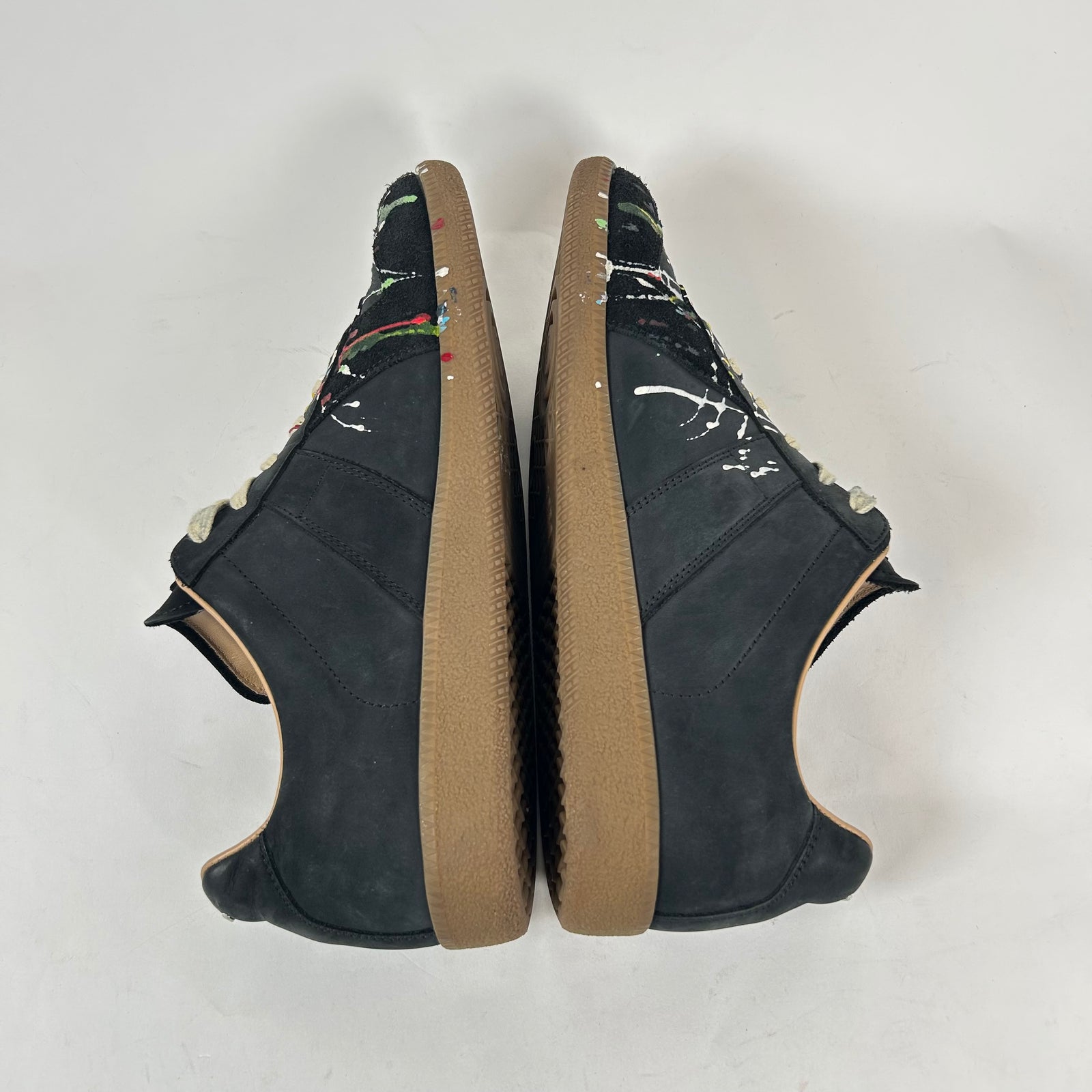 Maison Margiela Black Paint Splatter Gats Size 42