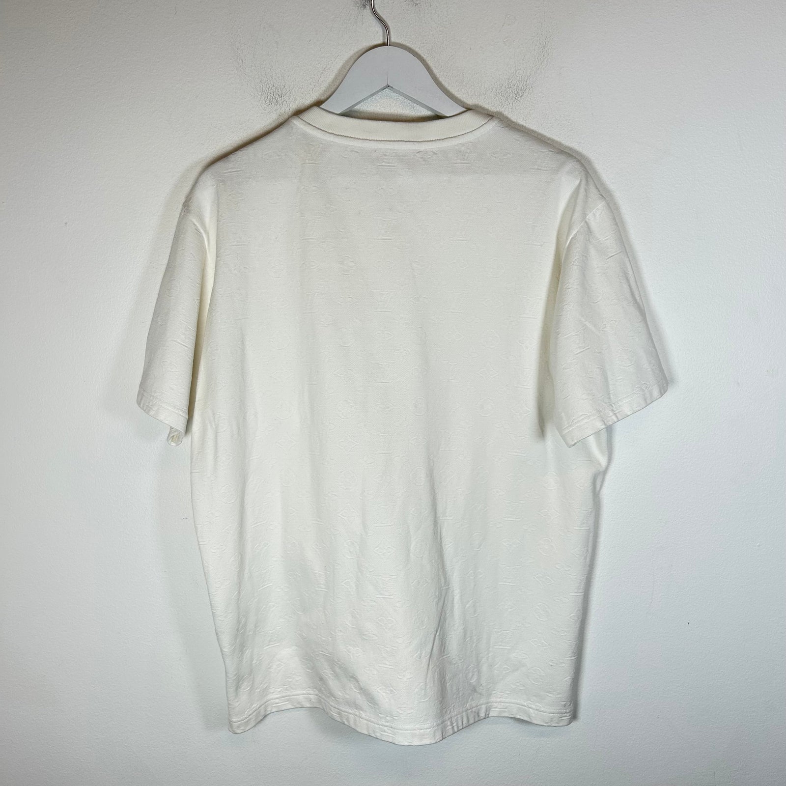 Louis Vuitton White Monogram 3D Pocket T-Shirt Size L
