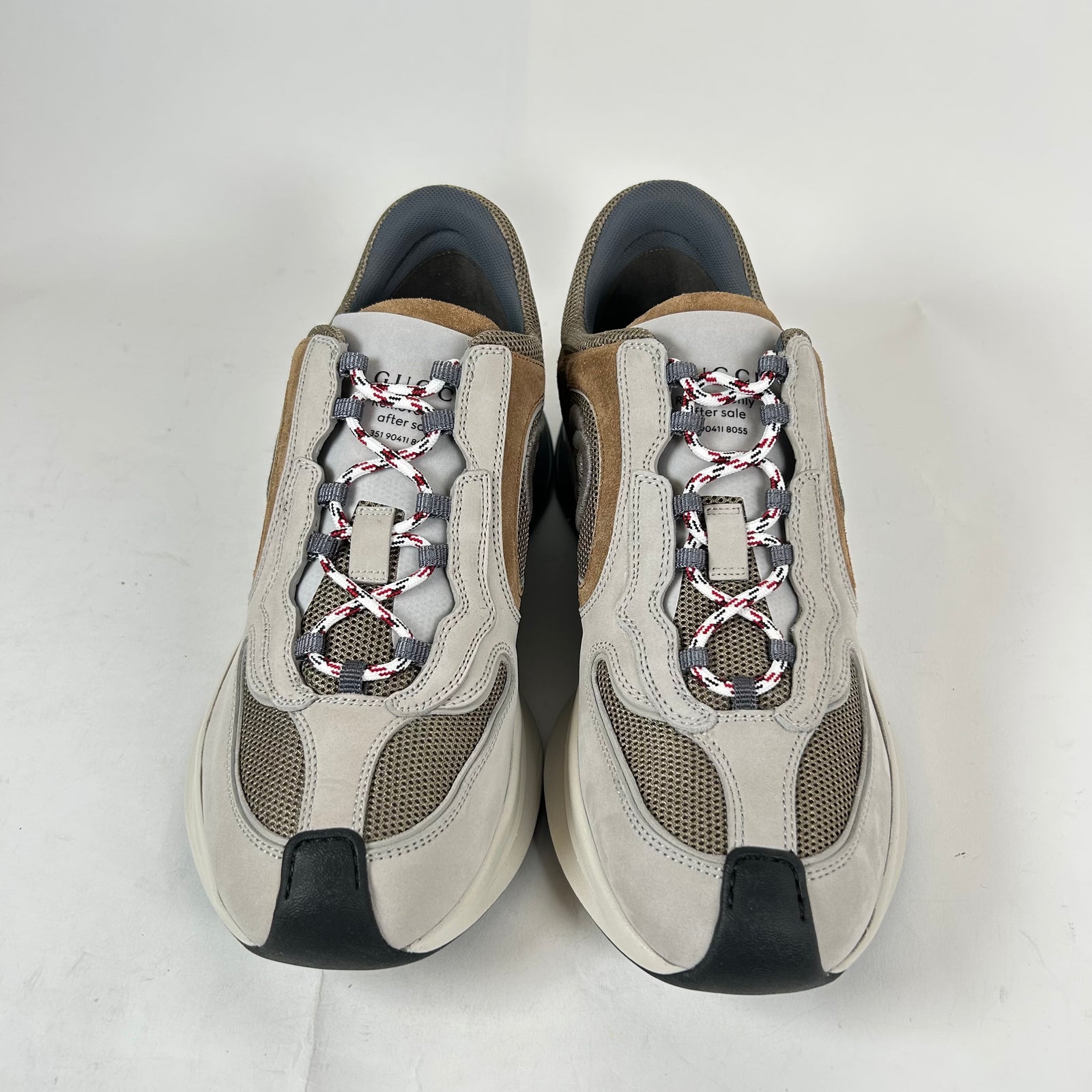 Gucci Gray/Brown Interlocking G Runners Size GG 8.5