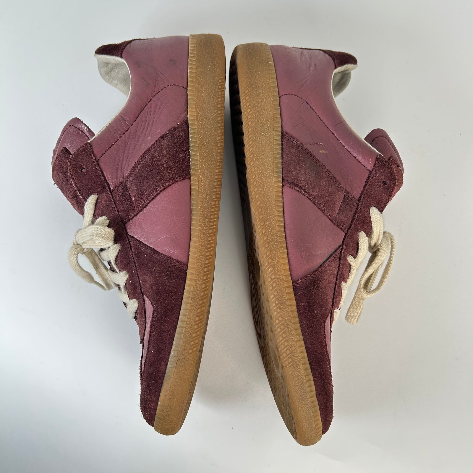 Maison Margiela Maroon/Gum Gat Trainers Size 10
