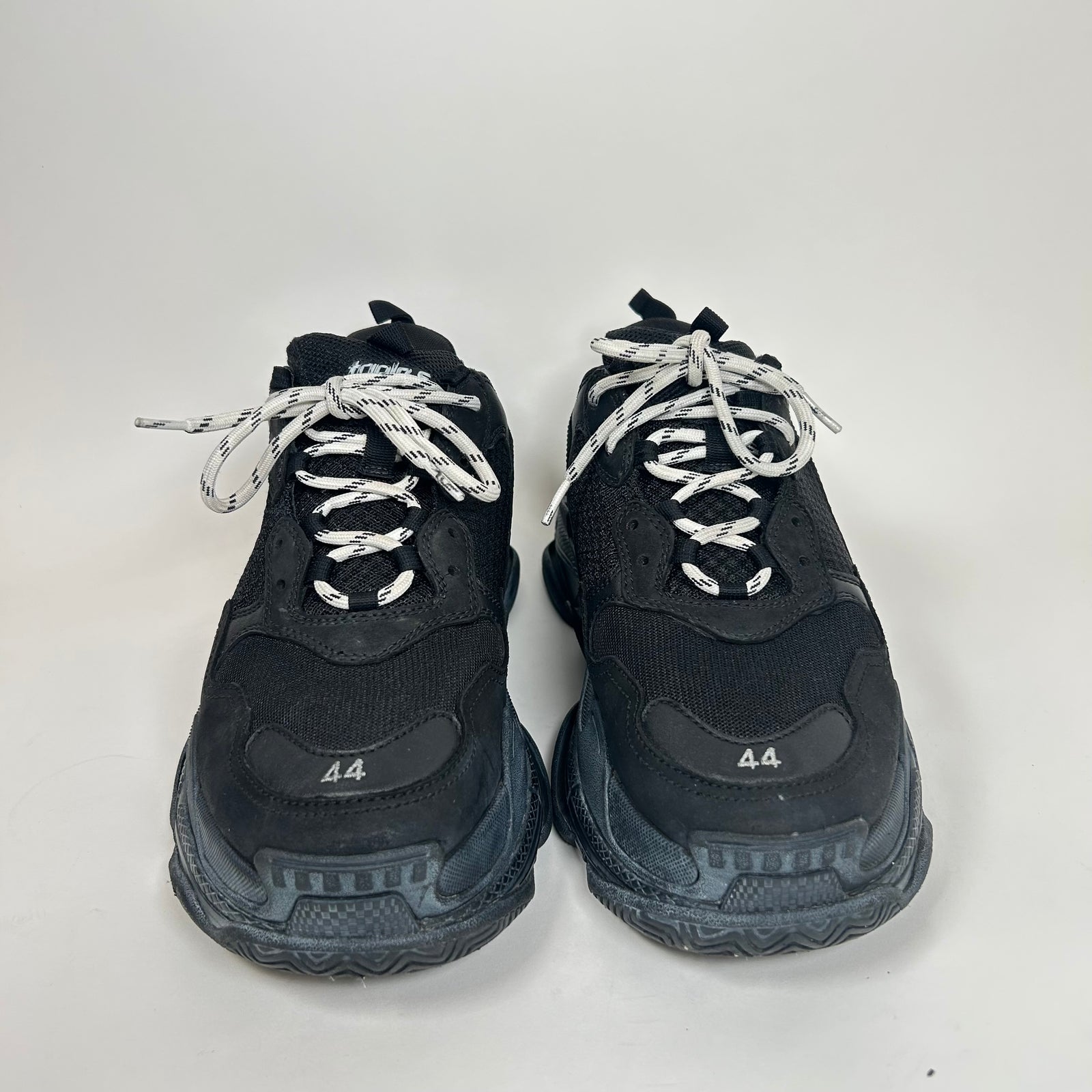 Balenciaga Black/Black Triple S Sneaker Size 44