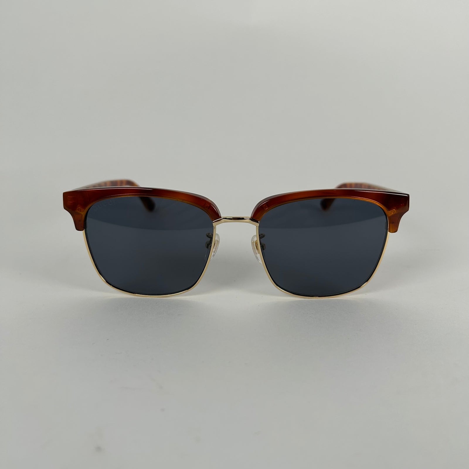 Gucci Brown/Gold Clubmaster Sunglasses