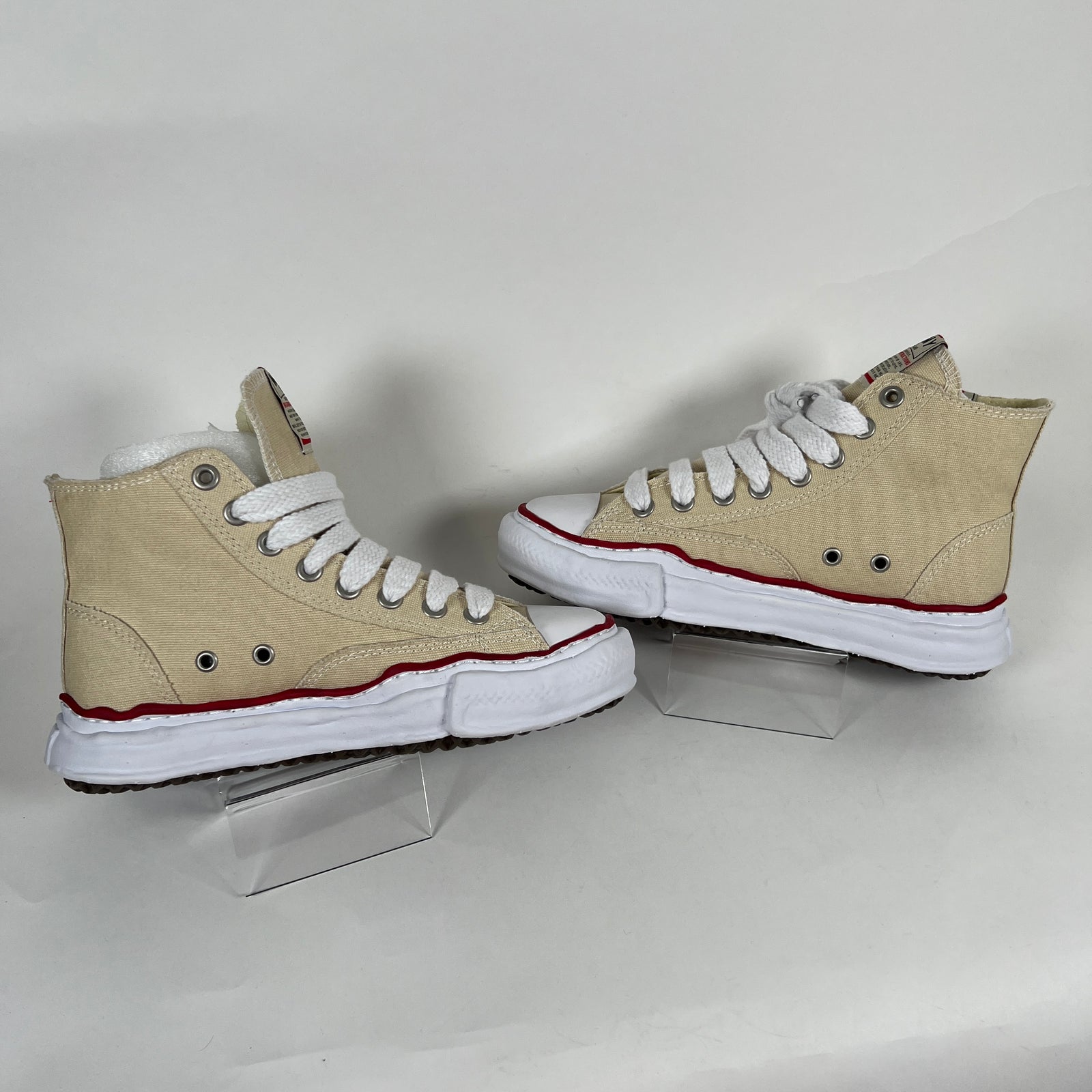 Maison Mihara MMY Beige Peterson Canvas High Tops