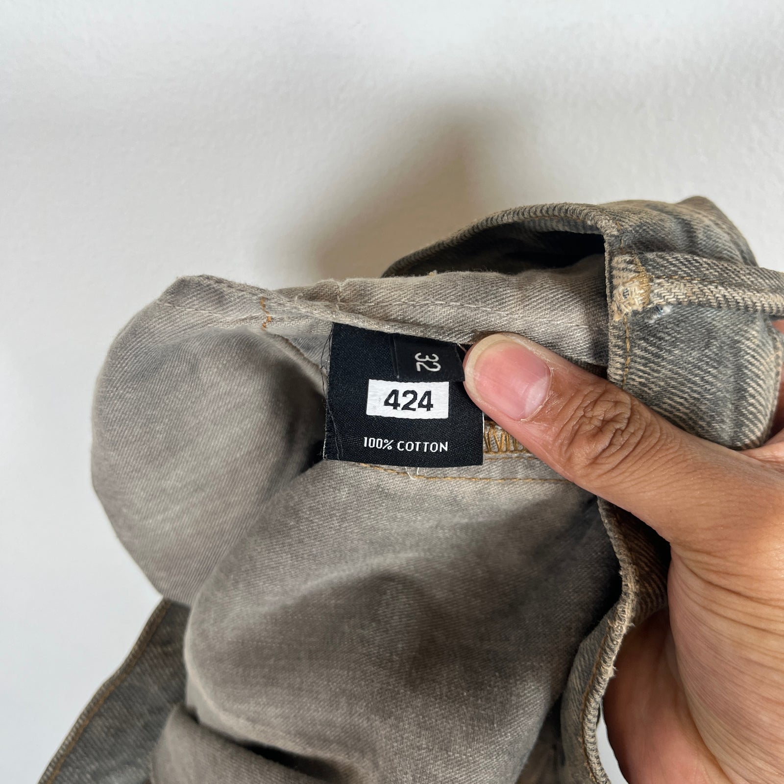 424 Mud Wash Denim Jeans Size 32