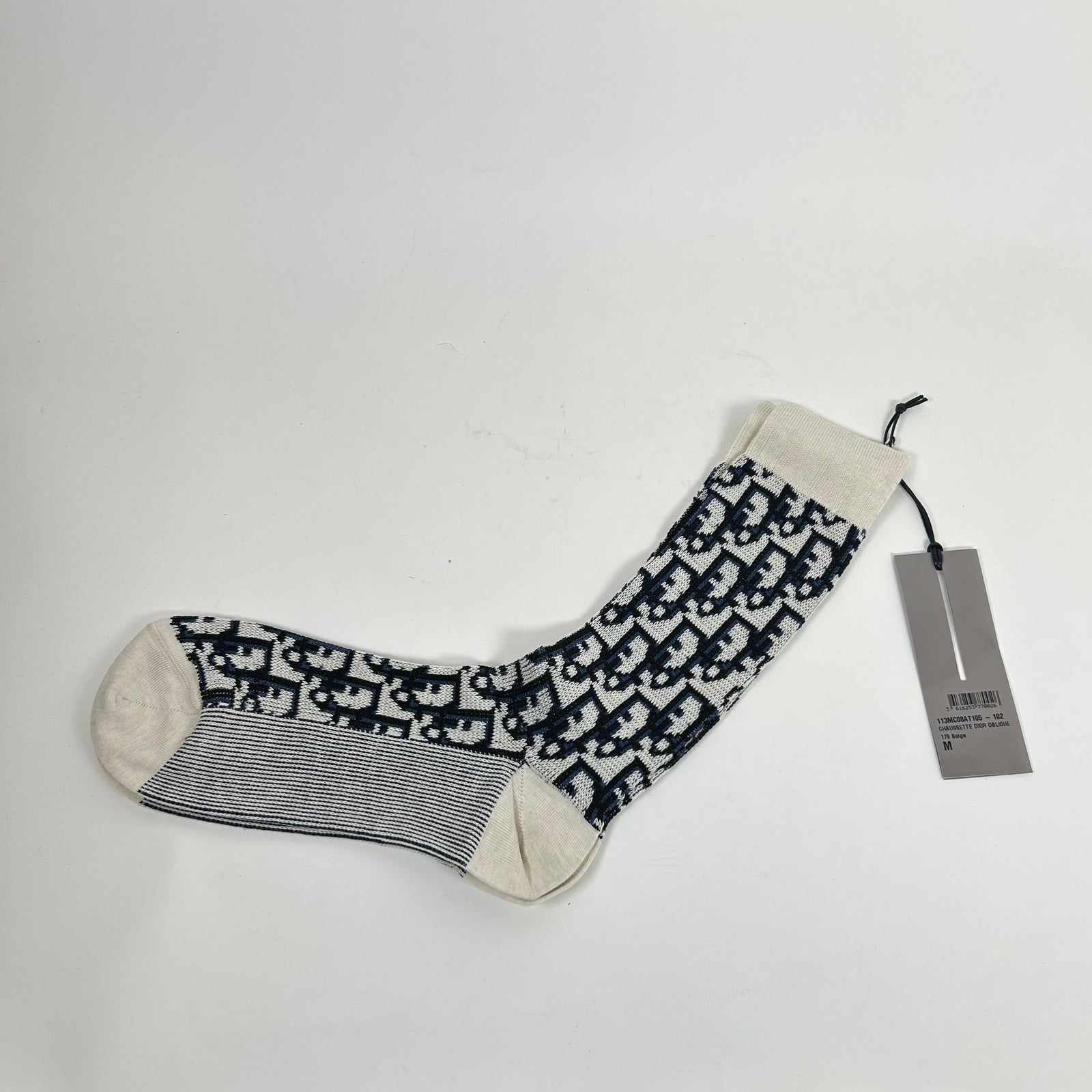Dior Navy/Black Oblique Socks