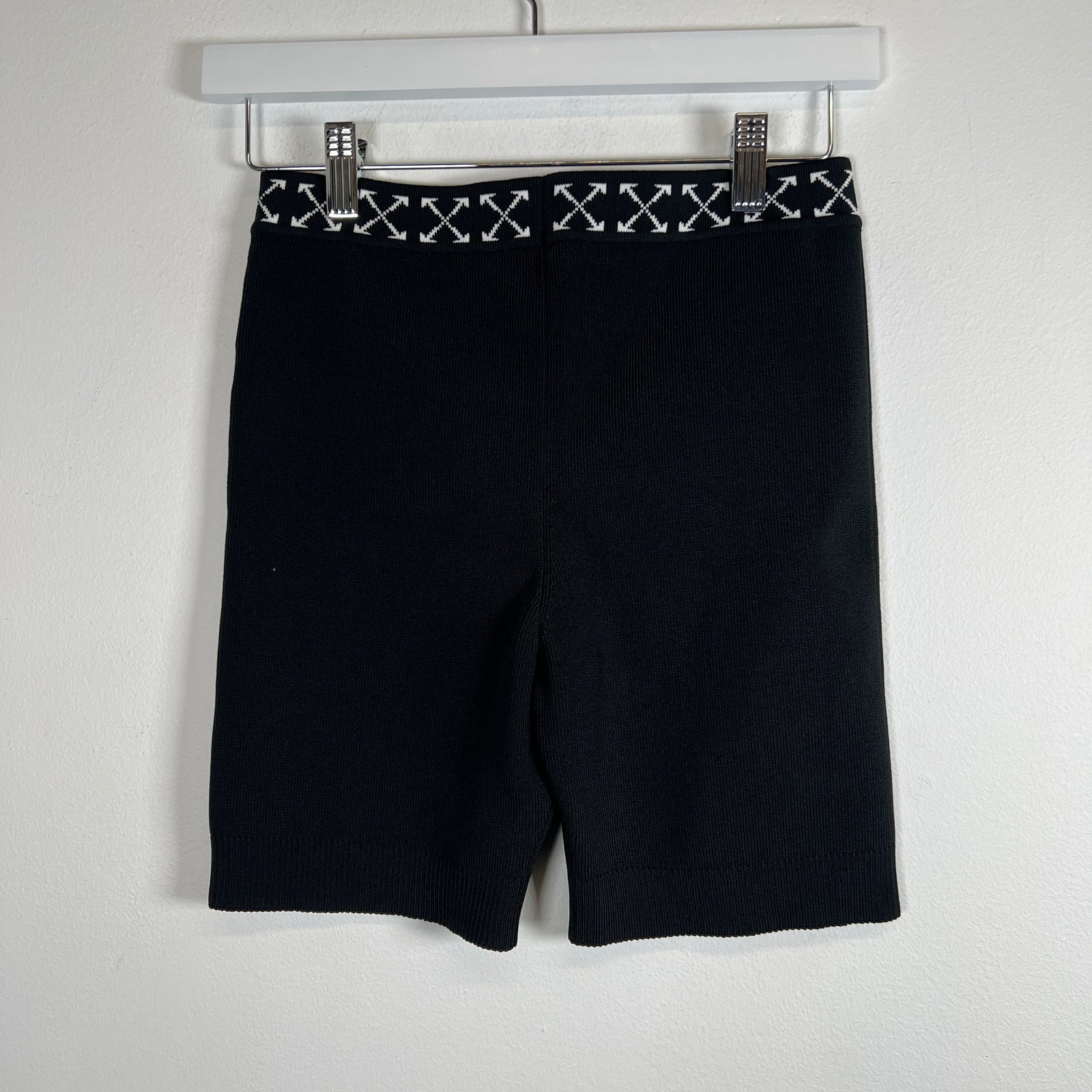 Off-White Black Biker Shorts Size M
