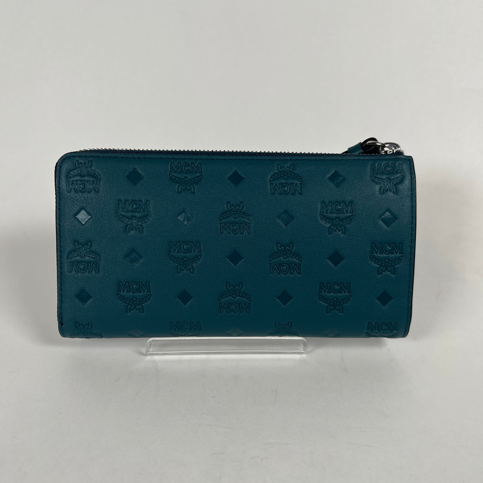 Mcm Long Wallet Deep Teal