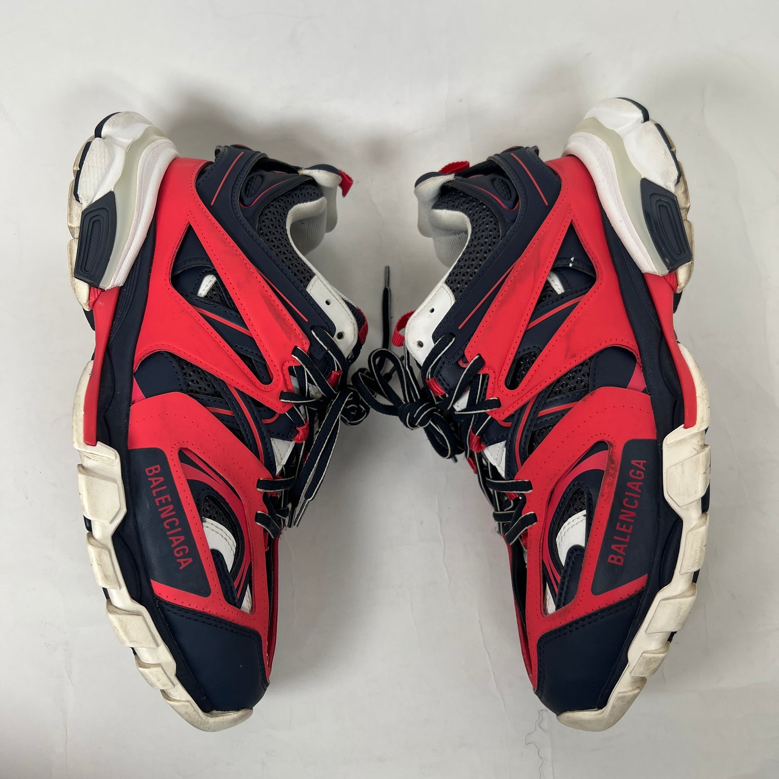 Balenciaga Navy/Red LED Track Sneaker Size 43