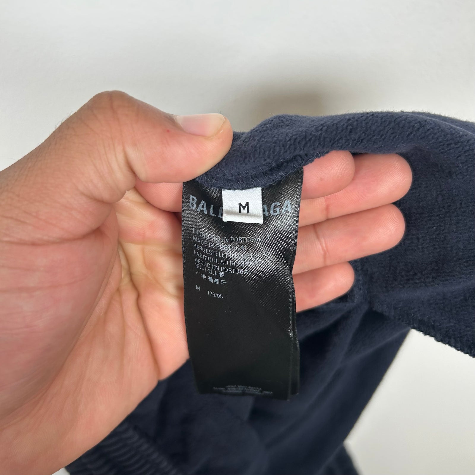 Balenciaga Navy New York Sweat Shorts Size M