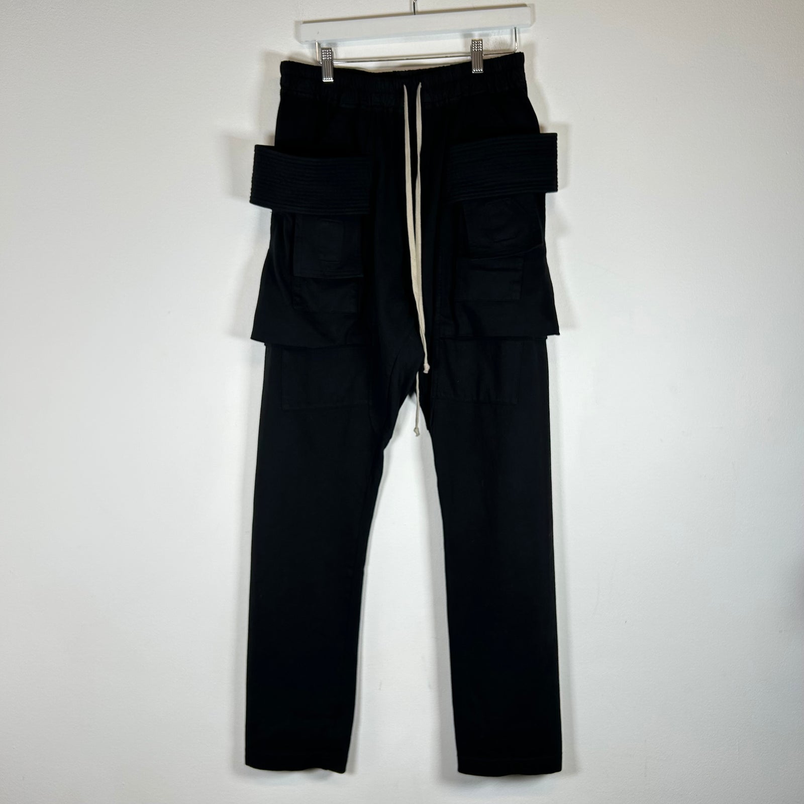 Rick Owens Drkshdw Black Creatch Cargos Pants Size L