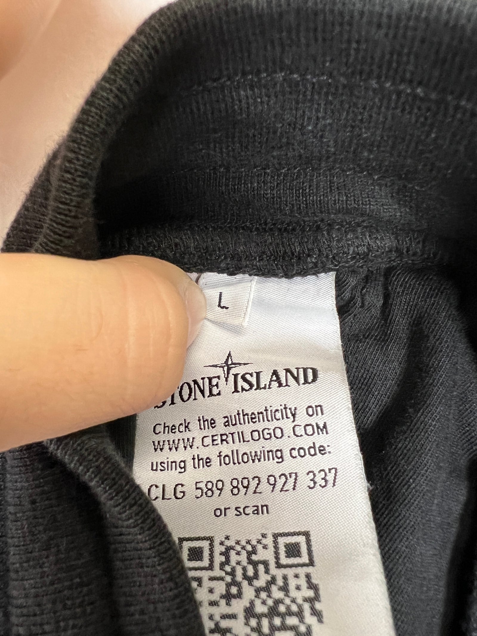Stone Island Black Cargo Shorts