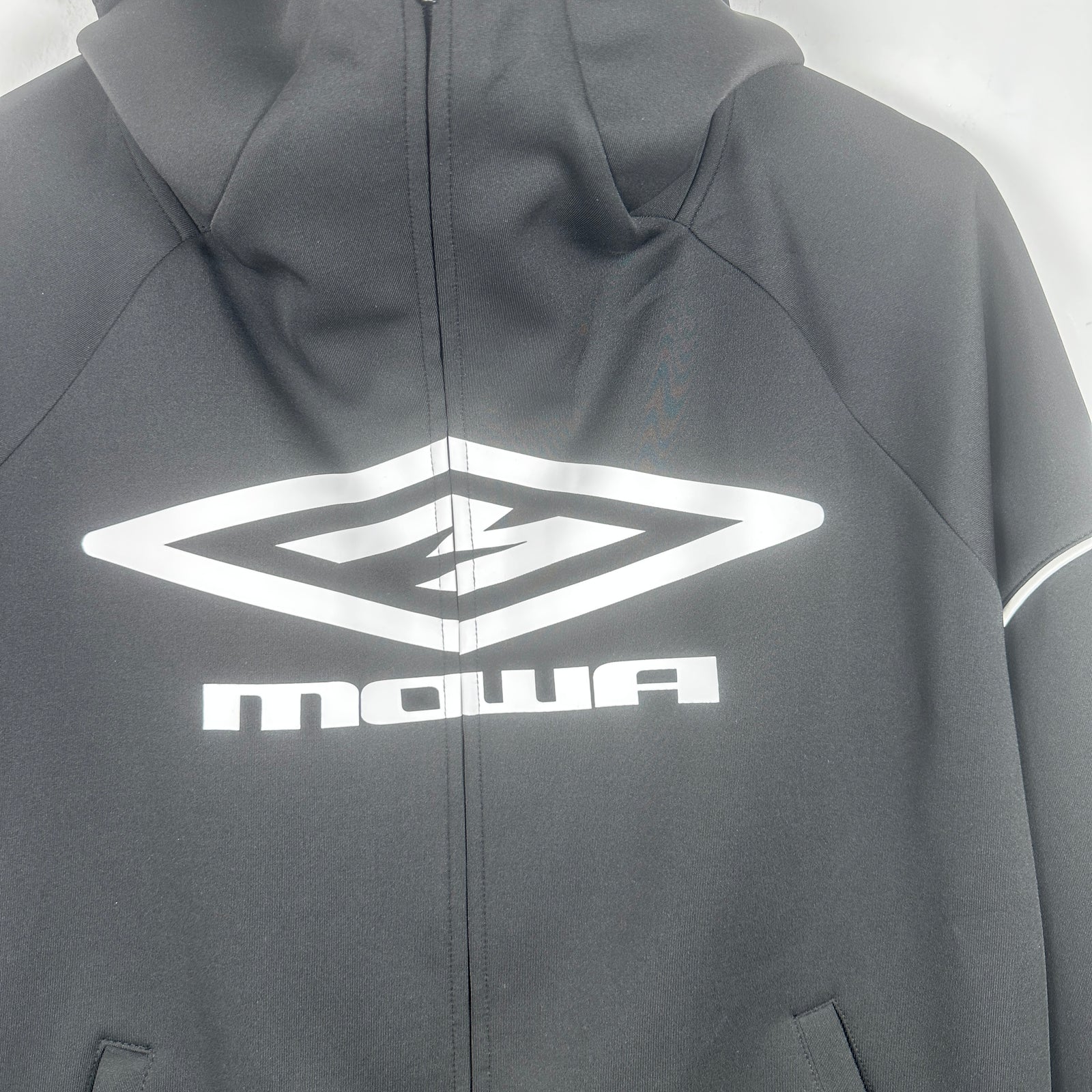 Mowalola Tech Logo Zip Up Hoodie Size M