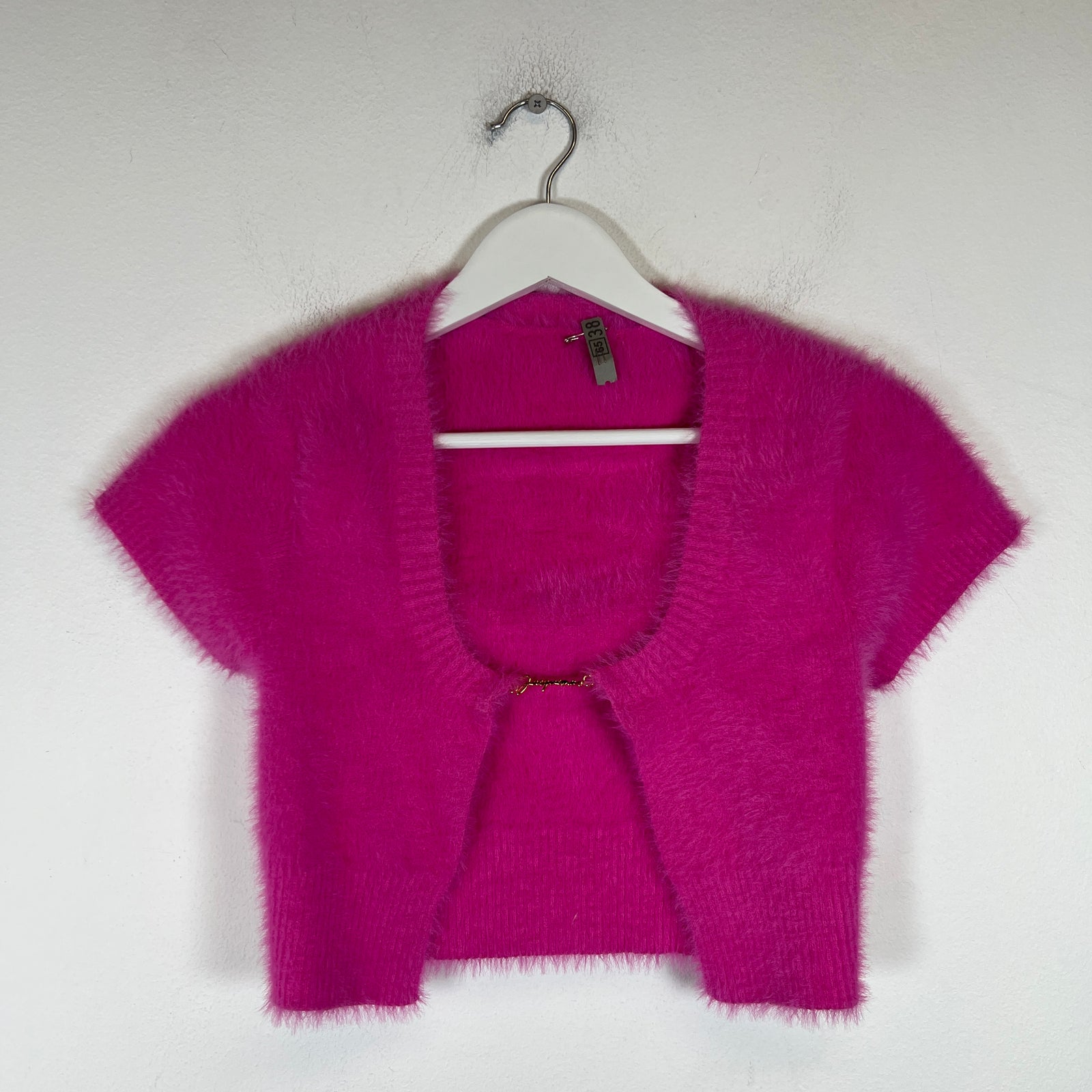 Jacquemus Pink La Maille Neve Fluffy Cardigan Size XS