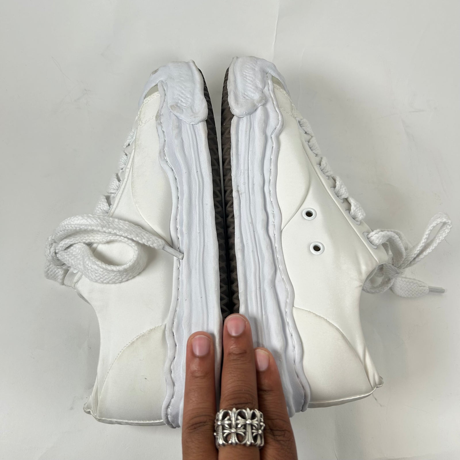Maison Mihara Yasuhiro White Padded Hank OG Sole Sneaker Size 44