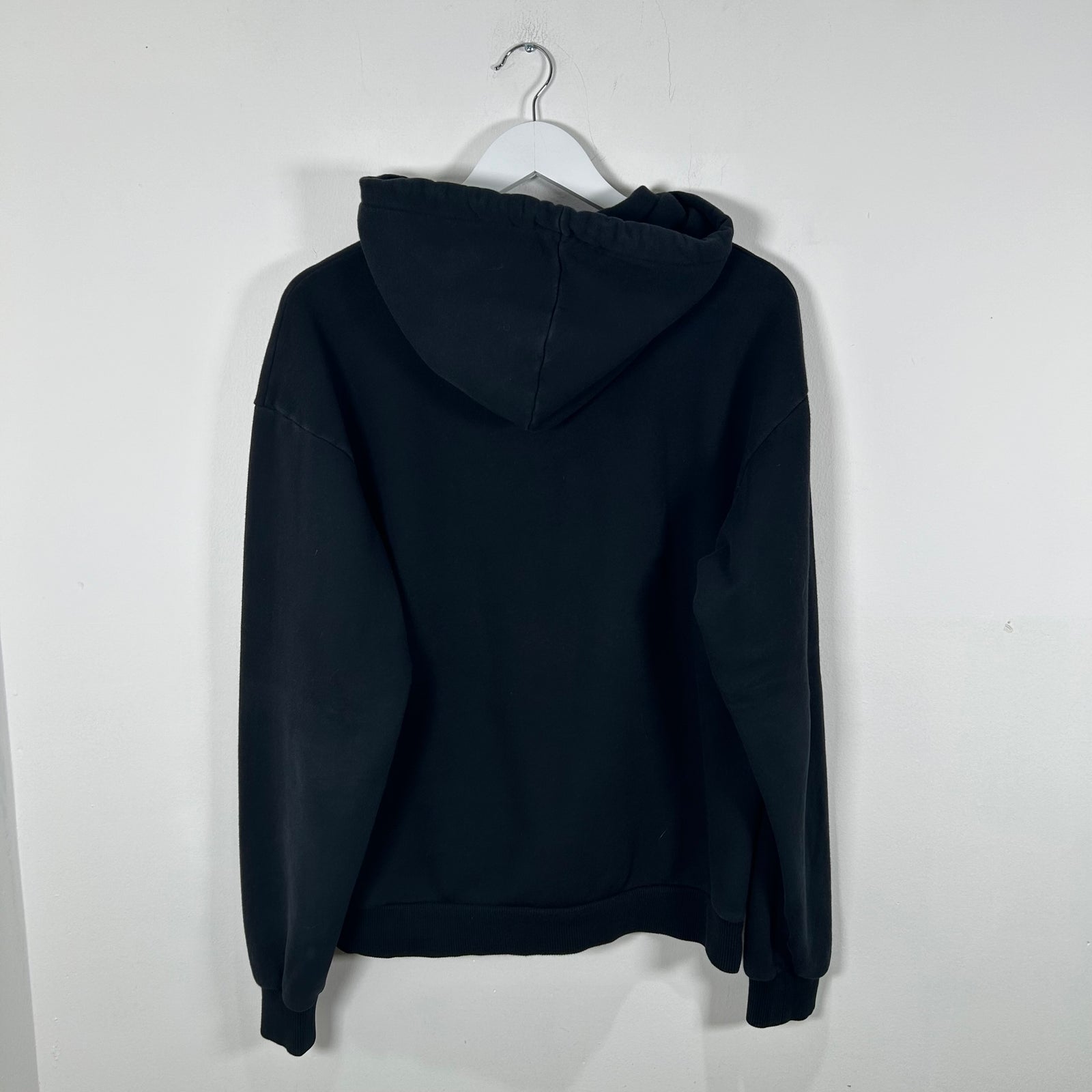 Celine Spellout Logo Black Hoodie Size M