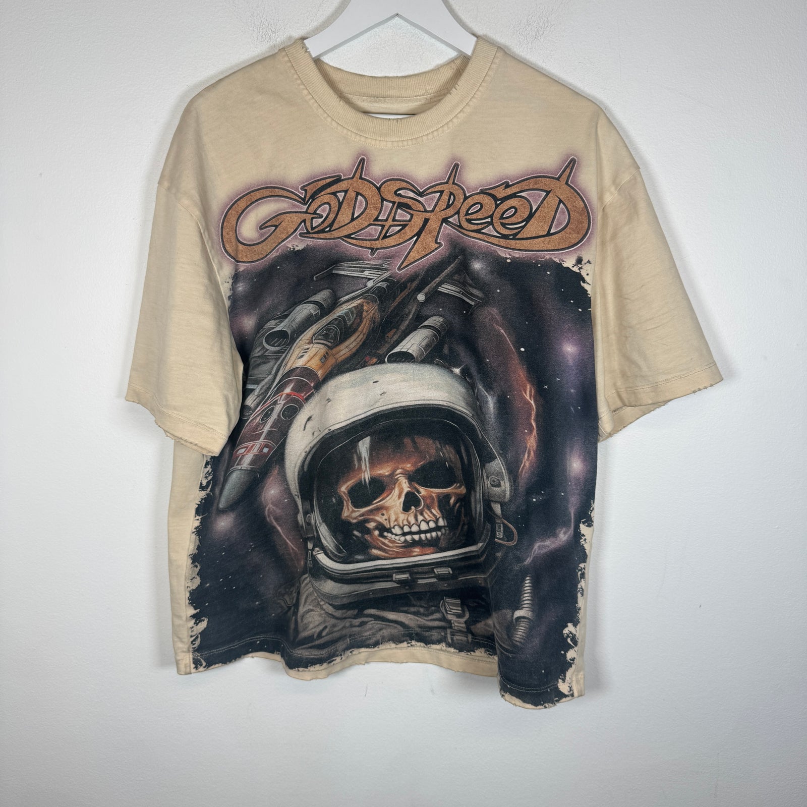 Godspeed Cream Bone Space T-shirt Size S