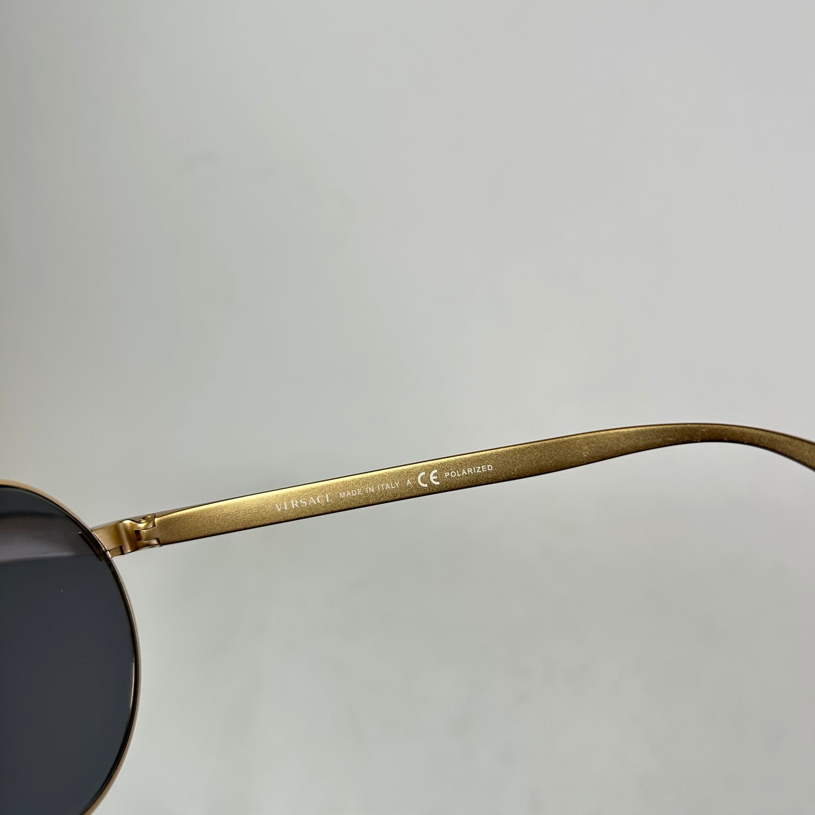 Versace Polarized Circular Sunglasses