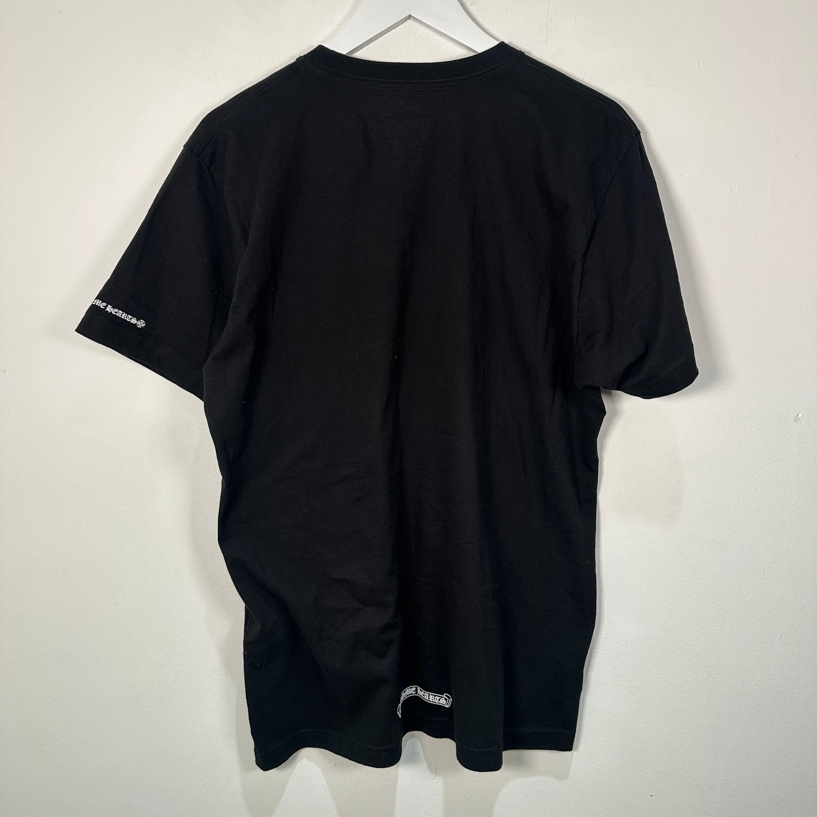 Chrome Hearts Collar Logo Black T-Shirt Size M