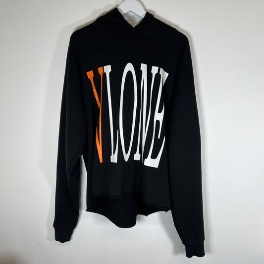 Vlone Orange/Black Hoodie Size L