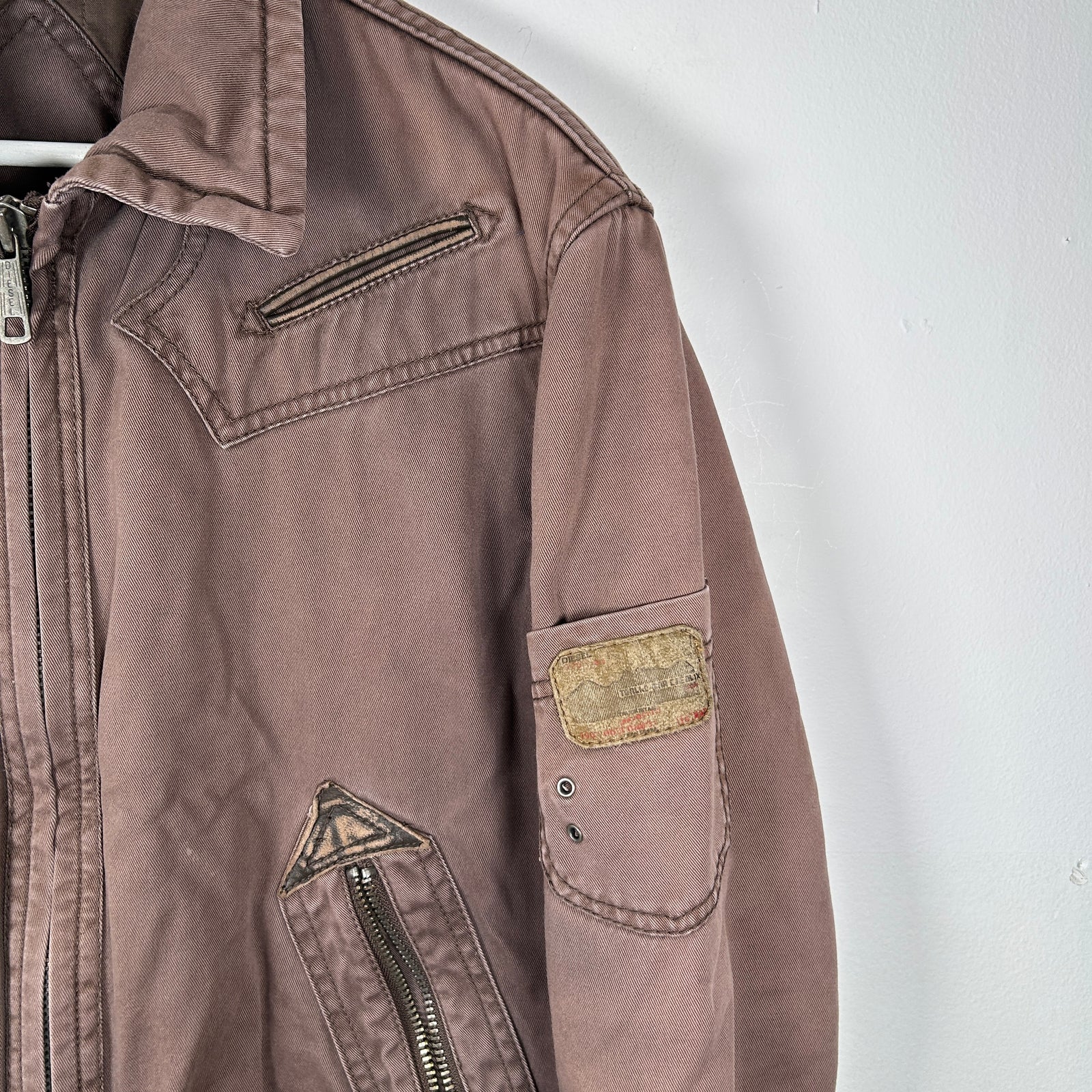 Diesel Western Flight Style Bomber Jacket Size L