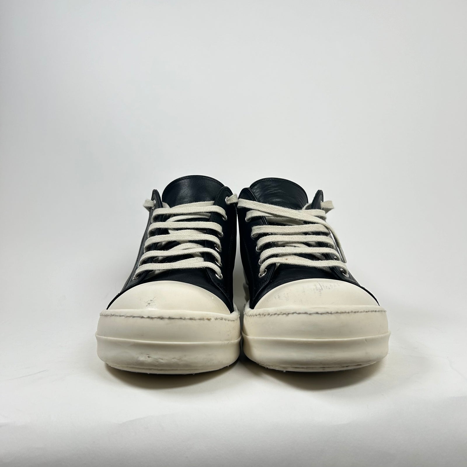 Rick Owens Leather Low Top Ramones Size 43