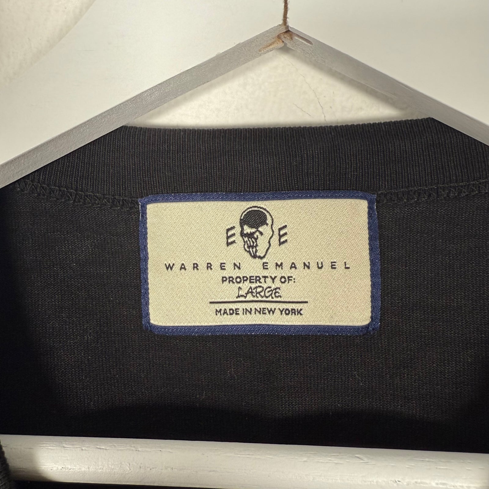 Eric Emanuel x Warren Lotas Black Print Tshirt Size L