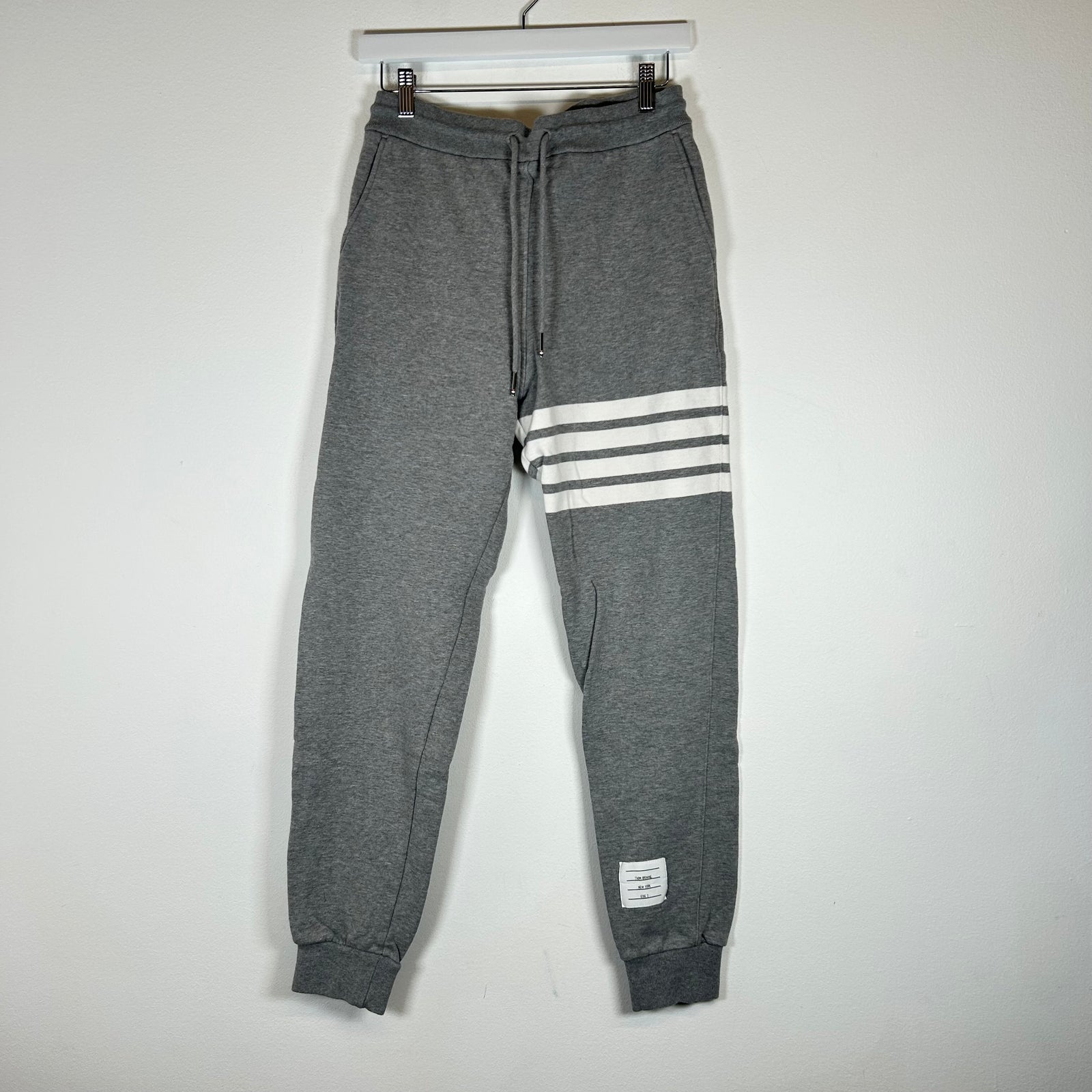 Thom Browne Grey 4 Bar Sweatpants Size 2