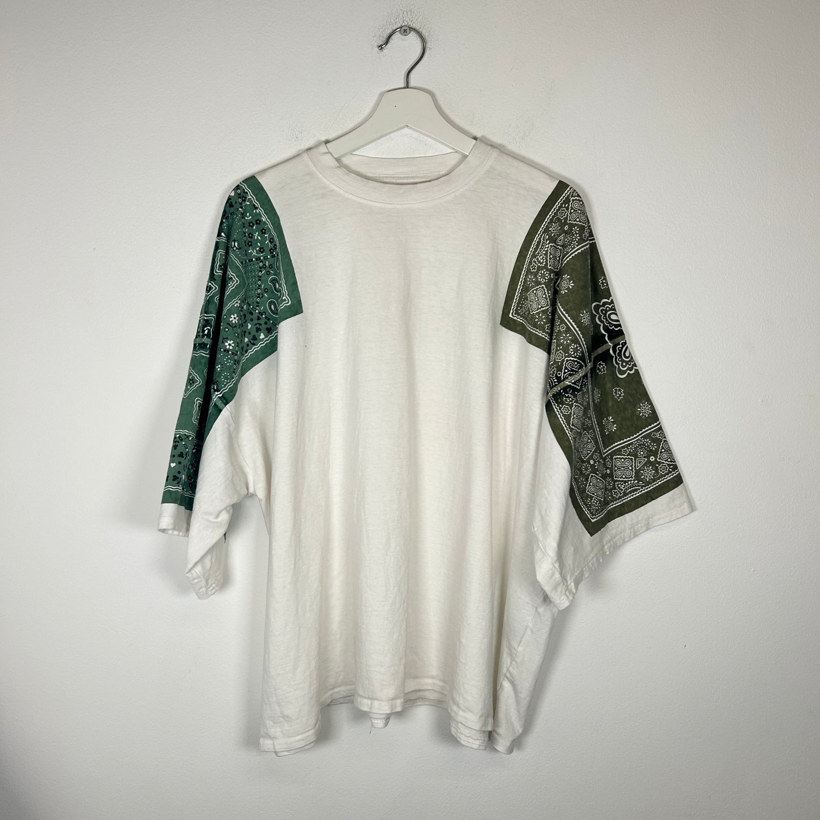 Kapital Oversized Olive/Green Bandana T-shirt Size 1