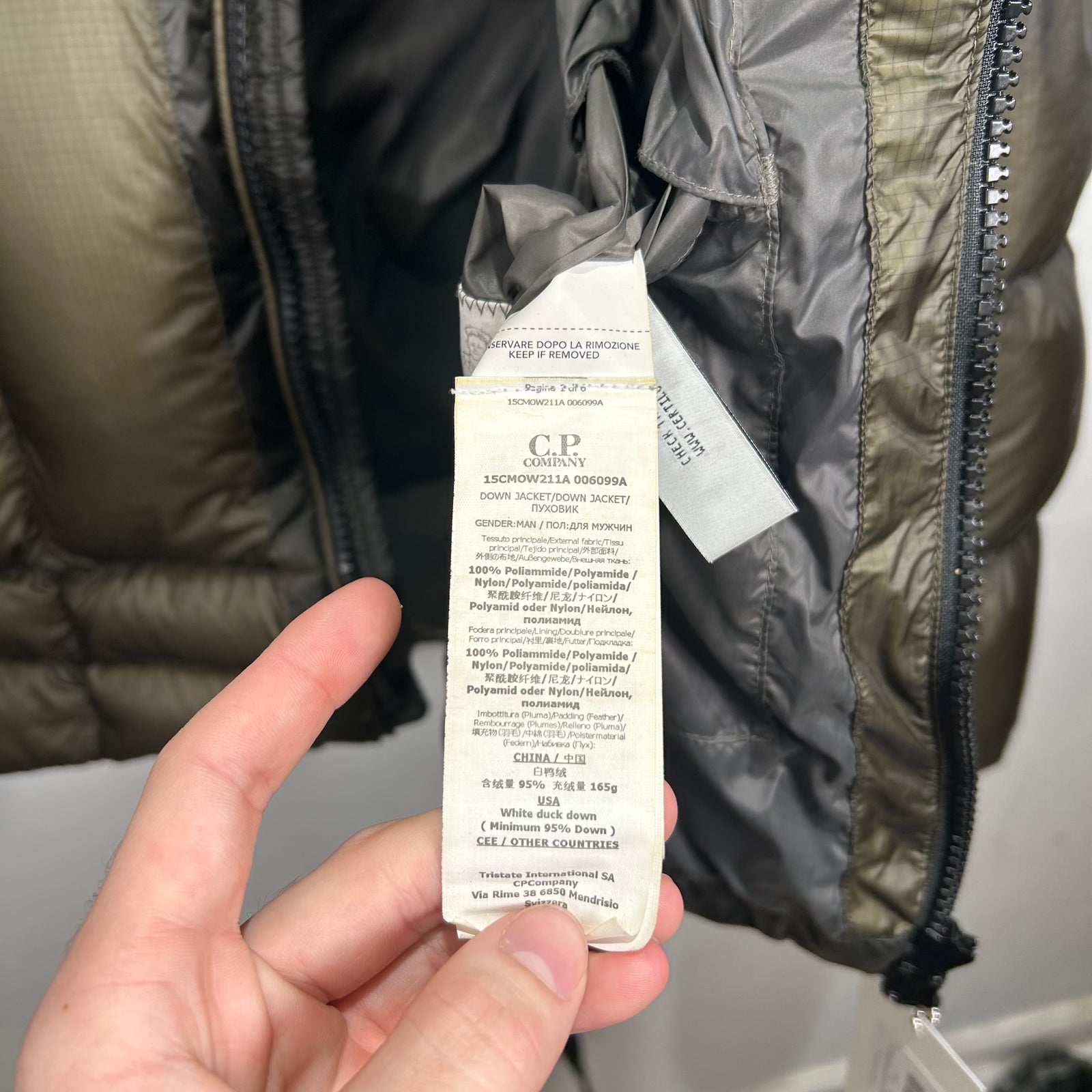 C.P Company DD Shell Puffer Size XL