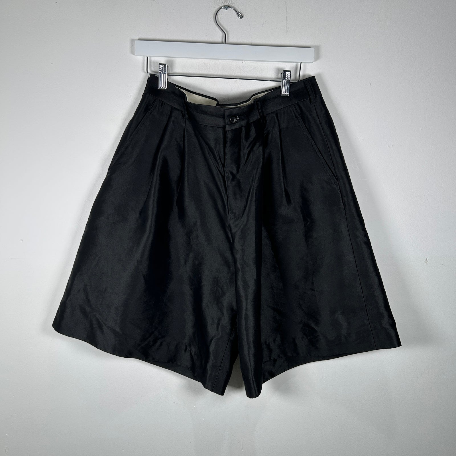 Comme Des Garcon Homme Plus Wide Leg Pleated Shorts Size M