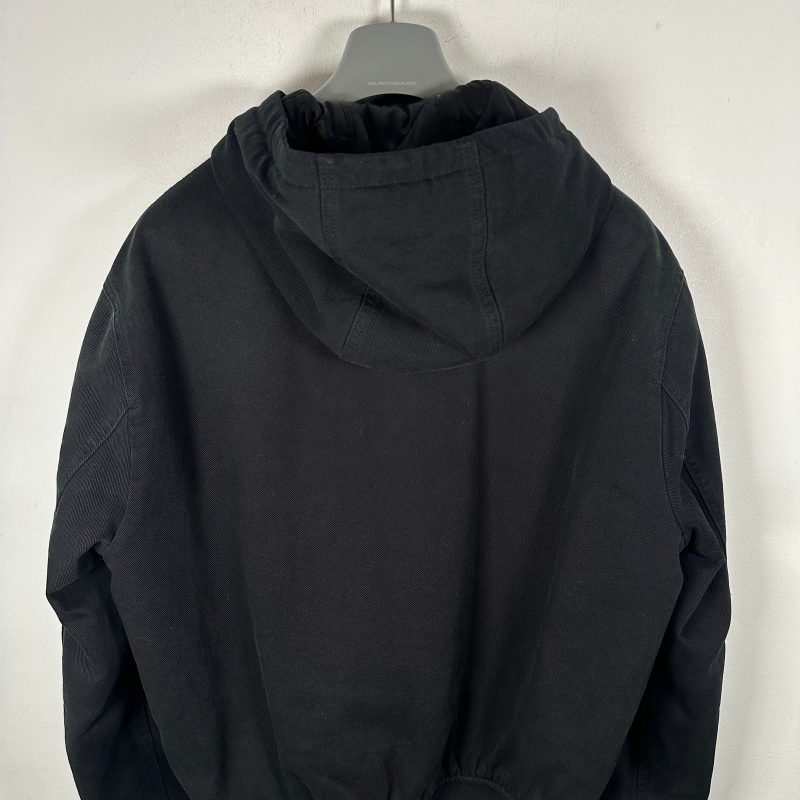 Prada Plaque Logo Hooded Work Jacket