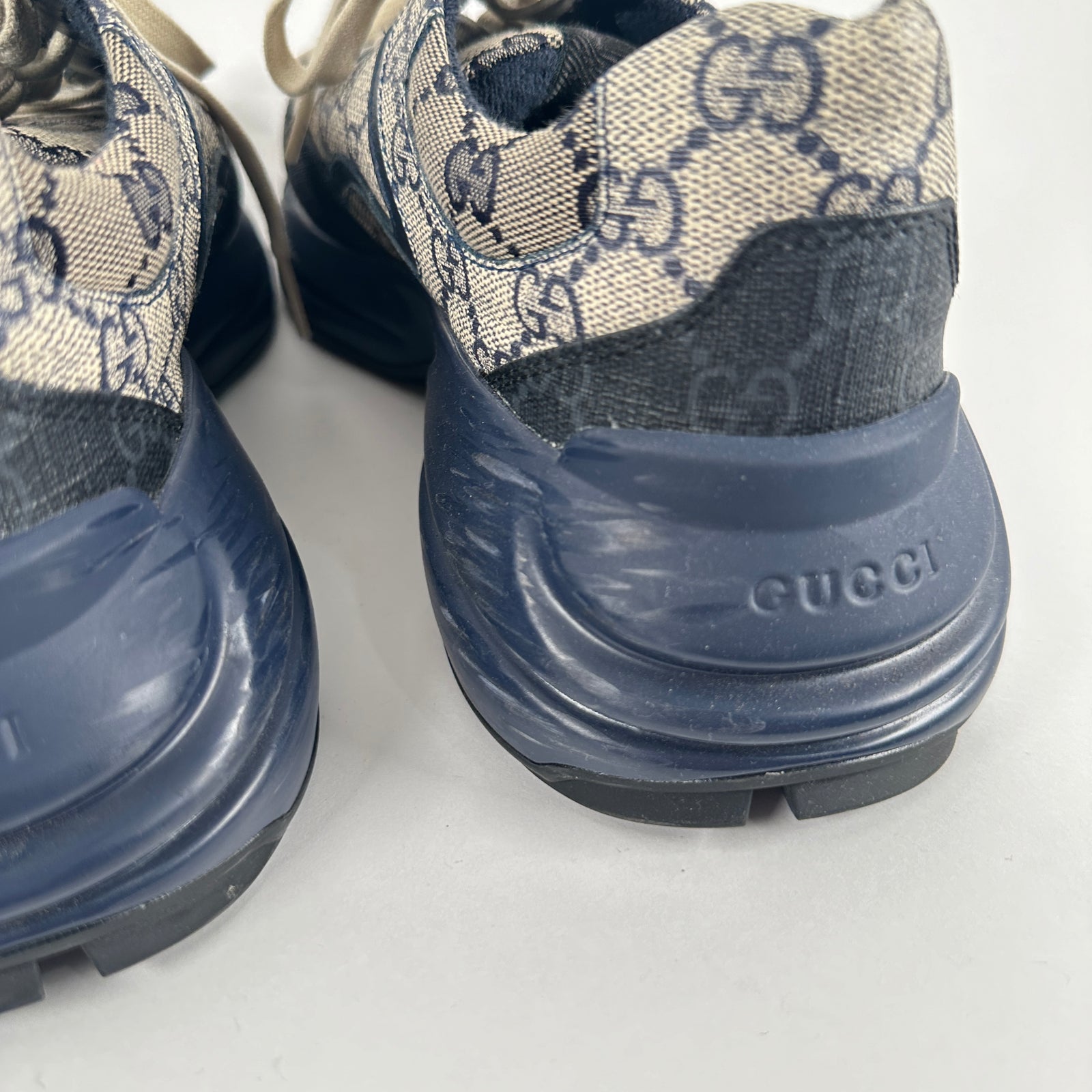 Gucci Navy GG Rython Size 8.5