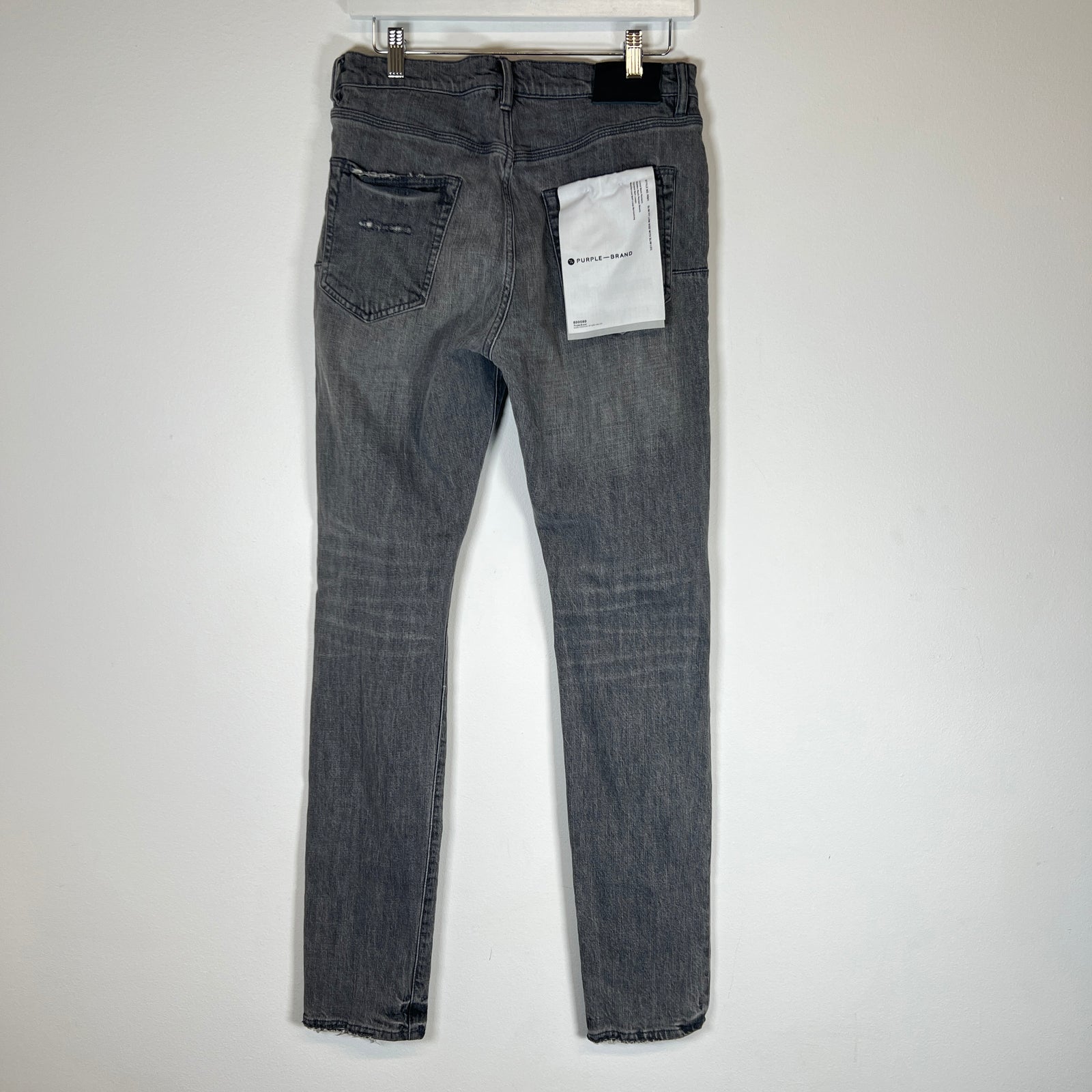 Purple Grey Distressed Jeans Size 32