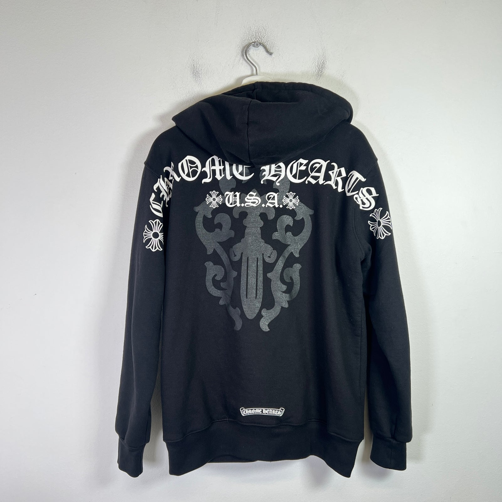 Chrome Hearts USA Dagger Thermal Zip-Up Hoodie