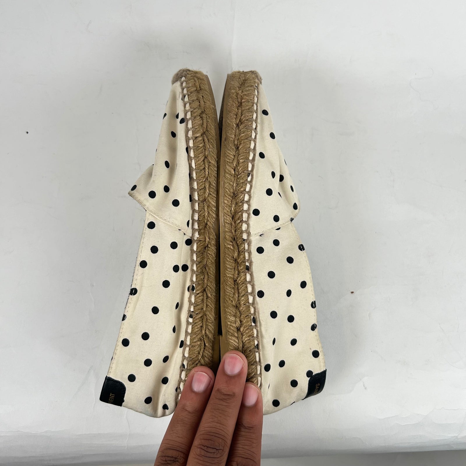 Saint Laurent Polka Dot Espadrilles Size 37.5