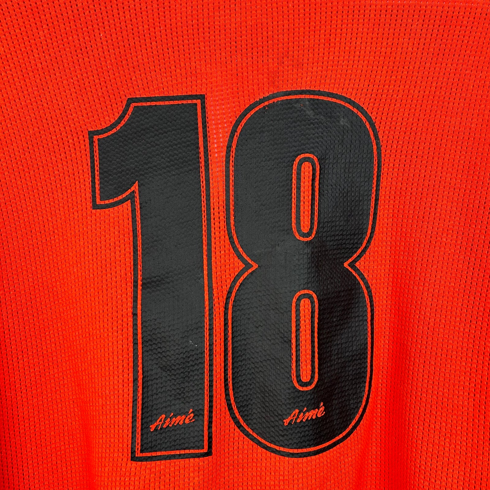 Aime Leon Dore Orange Mesh Moto Longsleeve Size XL