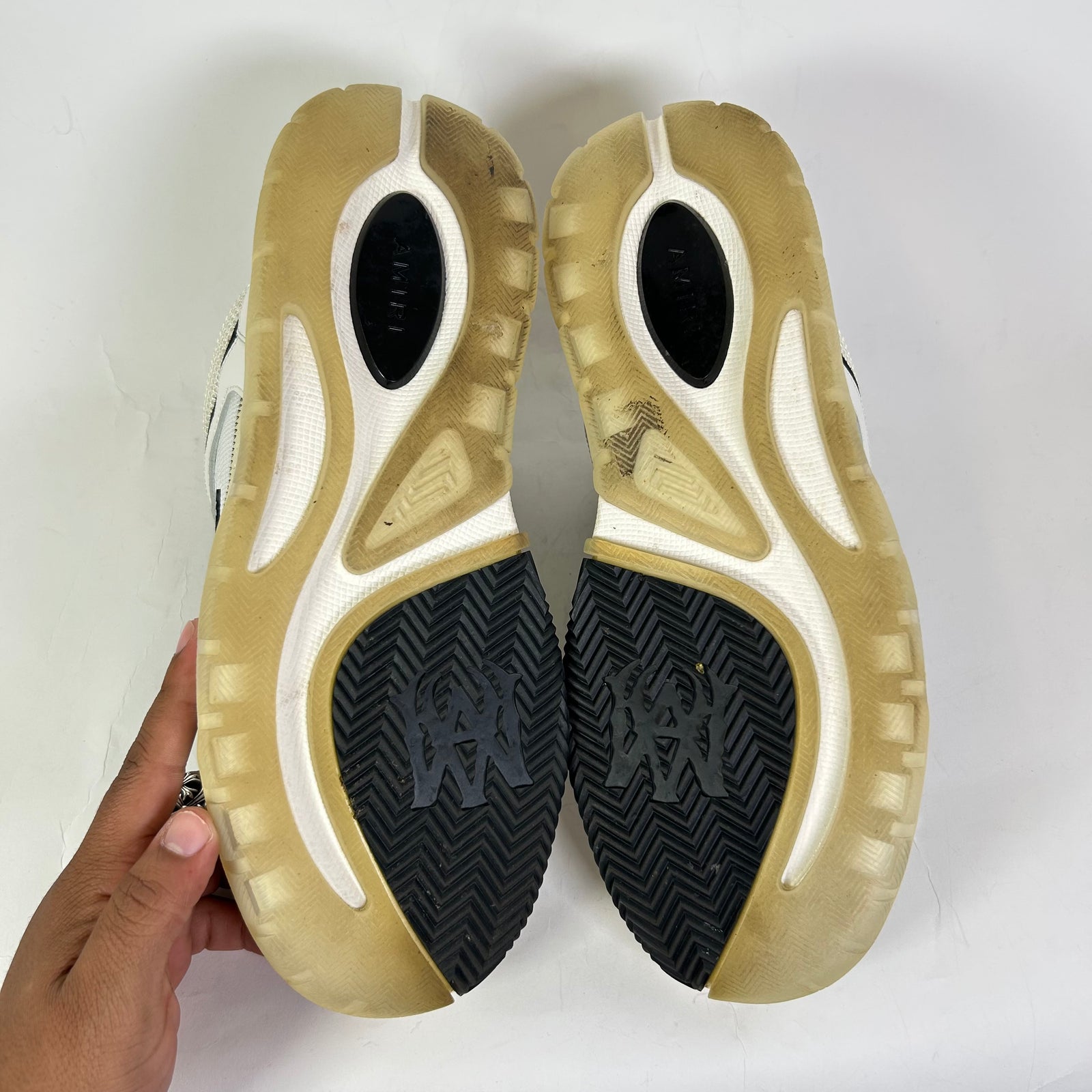 Amiri White/Black MA-1 Sneaker Size 46