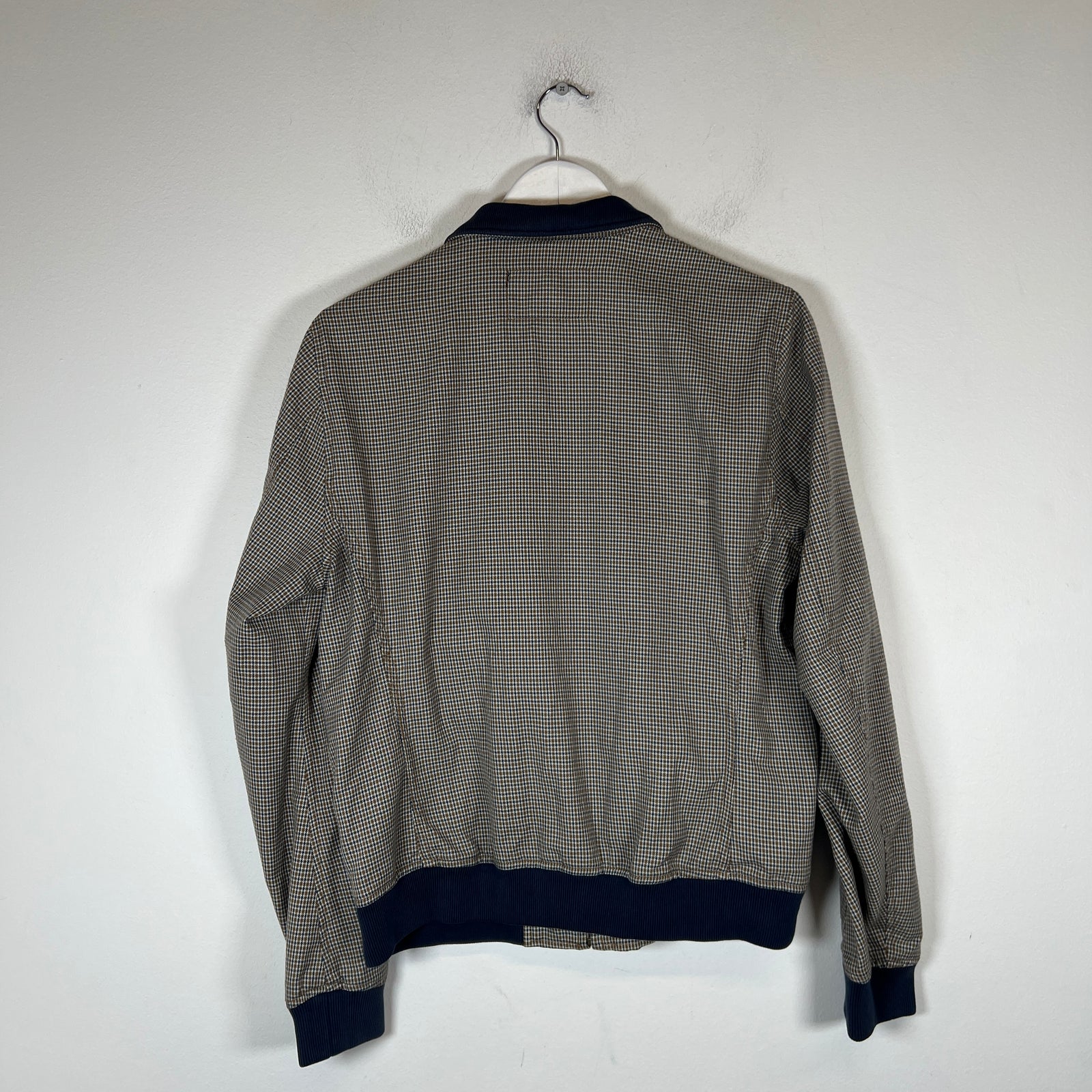Hysteric Glamour Navy Check Bomber Jacket Size M