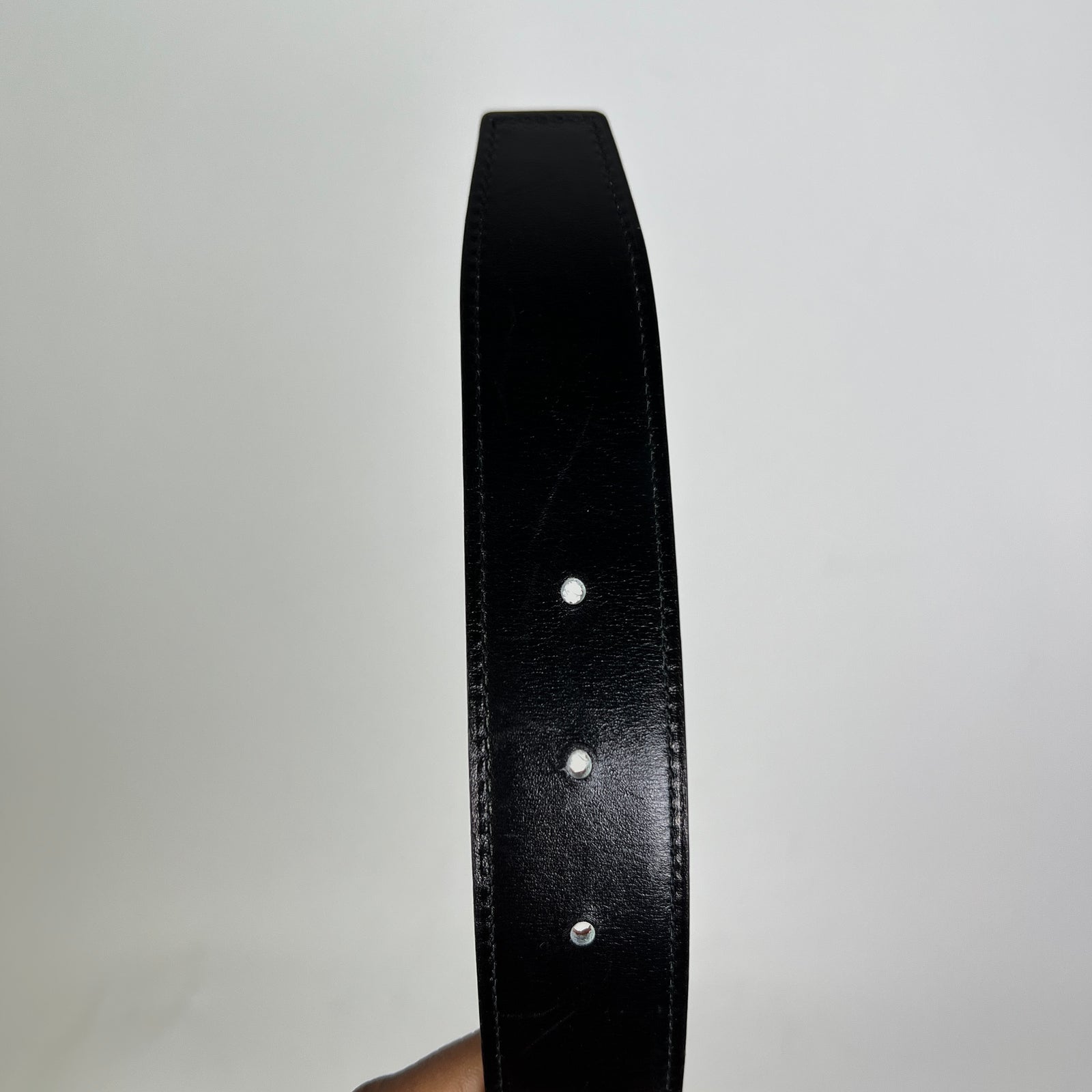 Hermes Orange Togo Constance Reversible 32MM H Belt