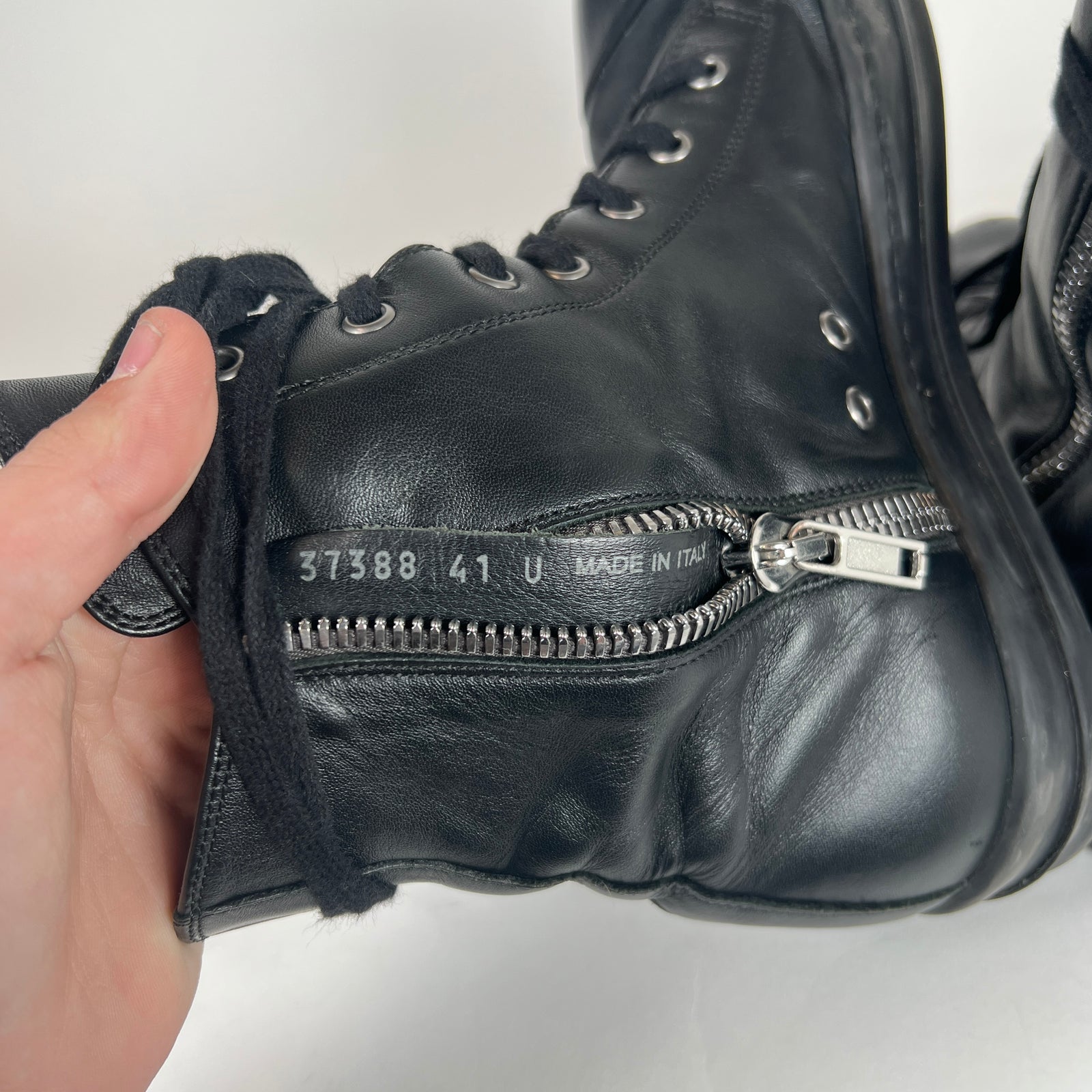 Rick Owens All Black Mainline Ramones Size 41