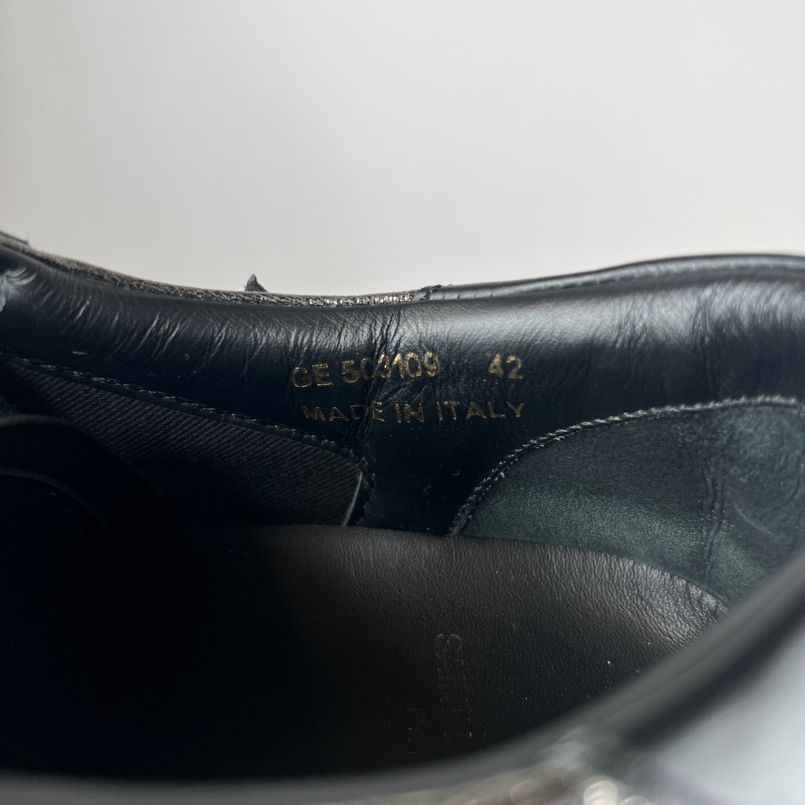 Saint Laurent Metallic Black SL/06 Stars Low Top Sneaker Size 42