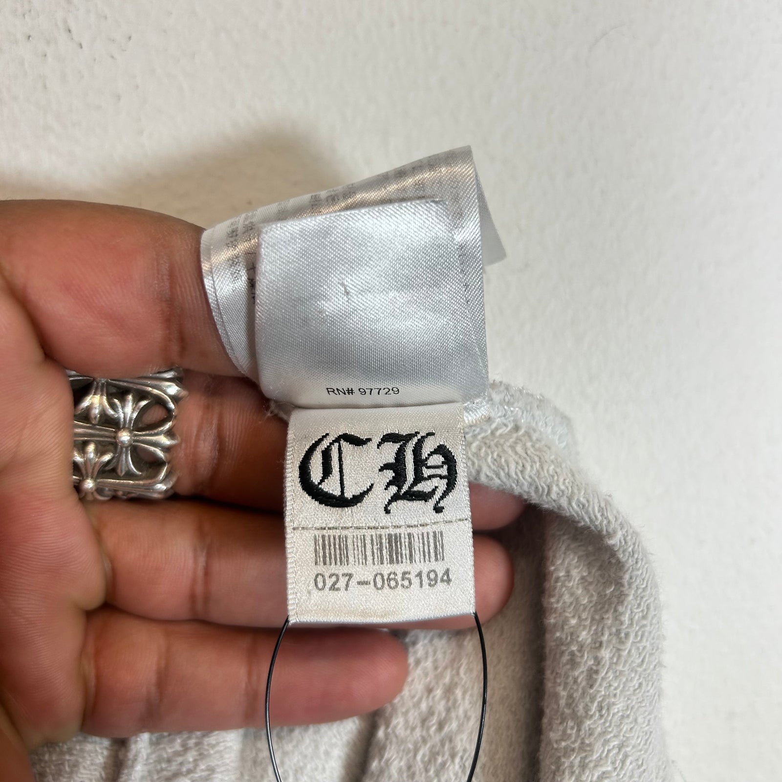 Chrome Hearts Matty Boy Grey 'Stay Fast' Flame Sweatpants Size XL