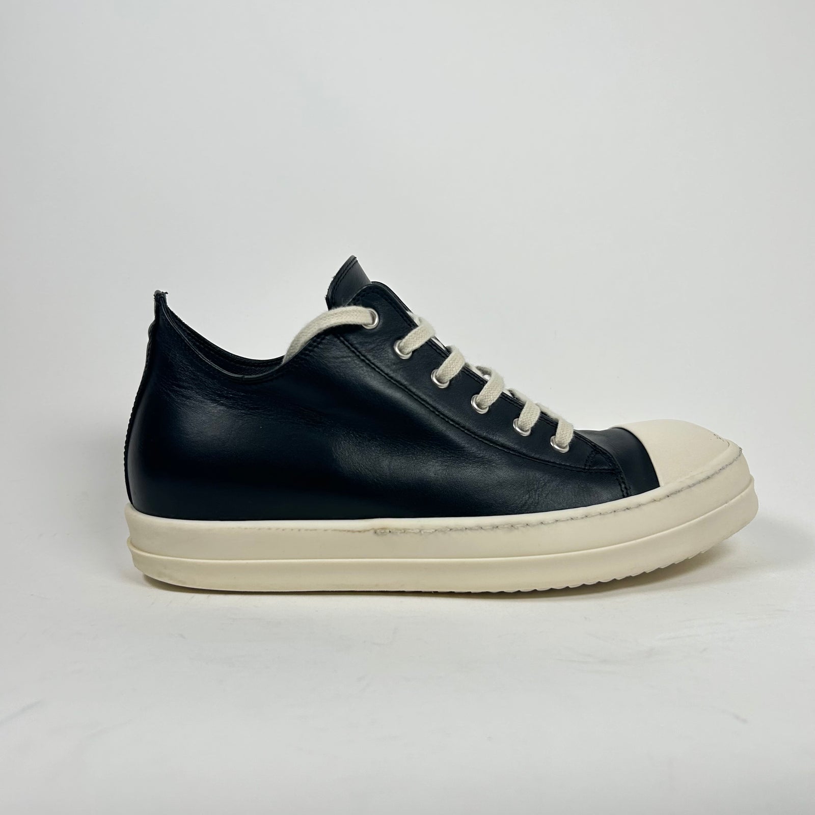 Rick Owens Leather Low Top Ramones Size 43