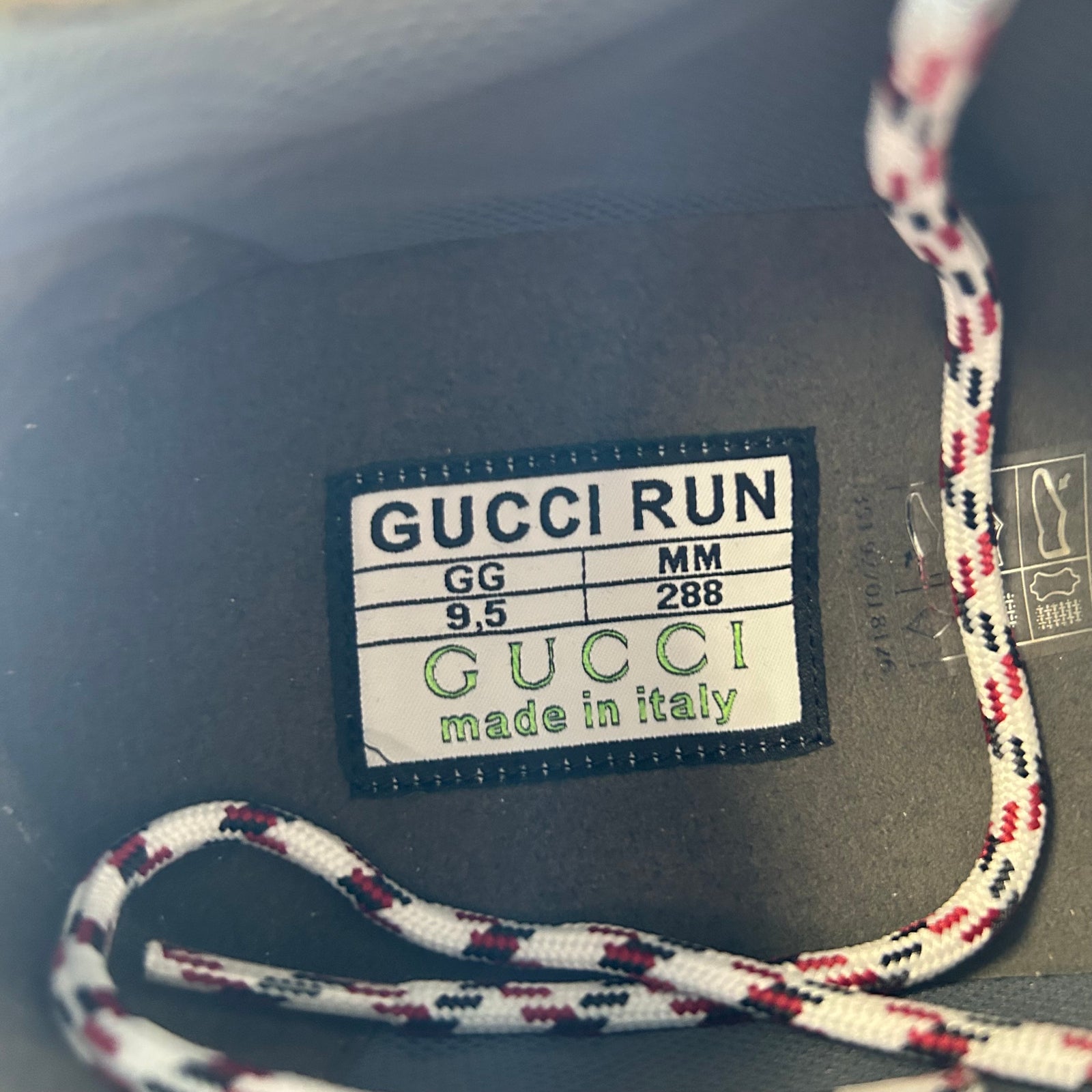 Gucci Gray/Brown Interlocking G Runners Size GG 9.5