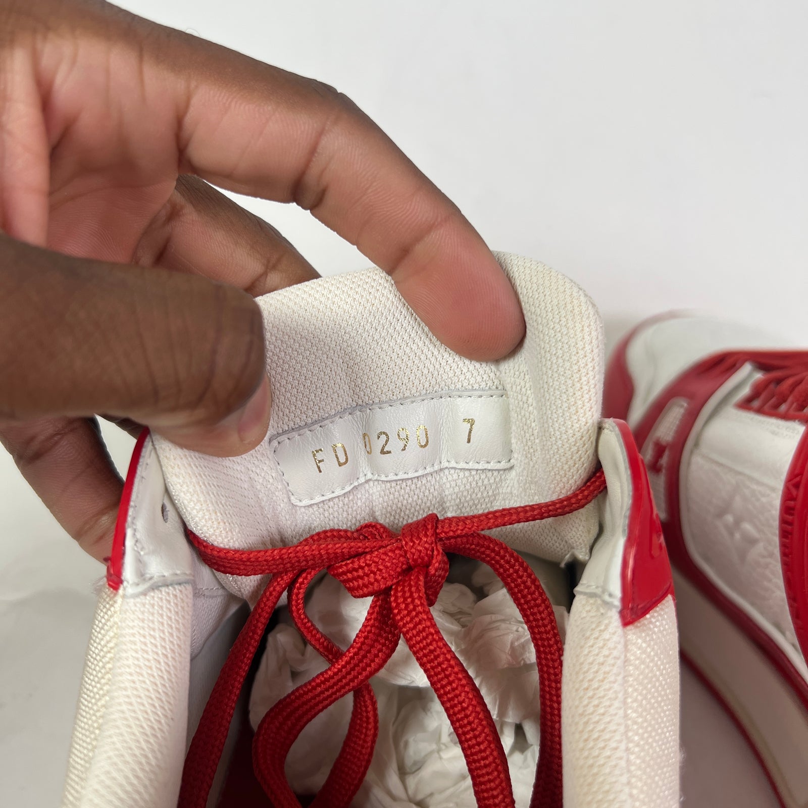 Louis Vuitton Red Monogram LV Trainer