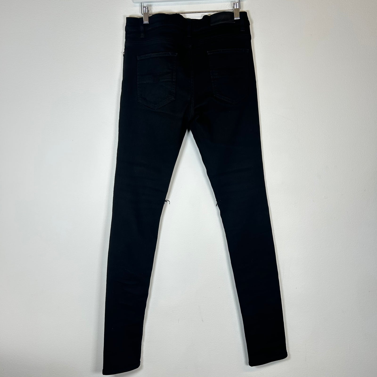 Amiri Black Leather MX1 Size 32