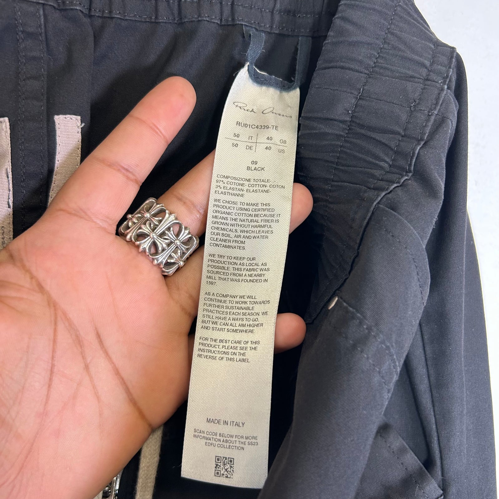 Rick Owens EDFU SS23 Double Bela Cargos