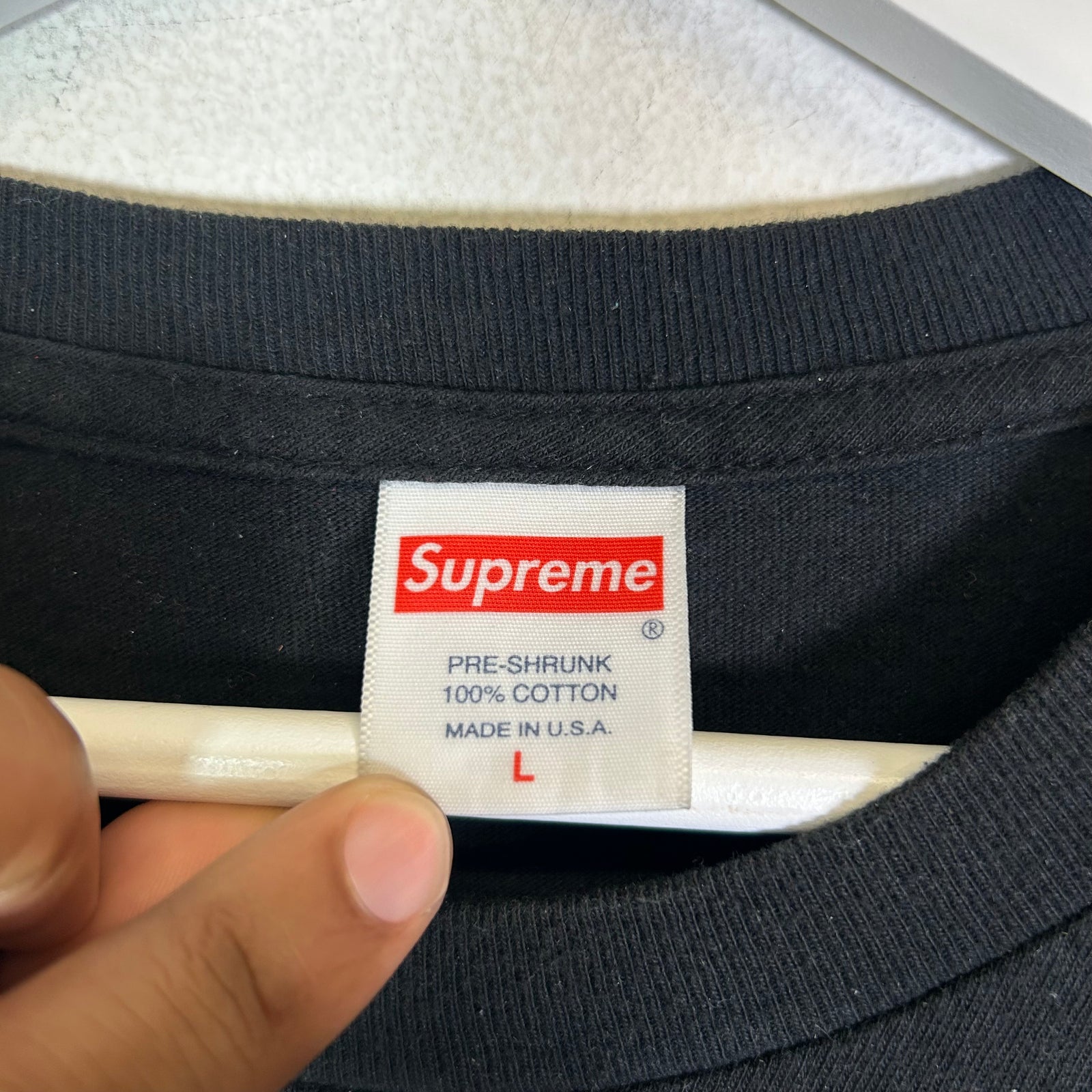 Supreme Black Paisley Box Logo T-Shirt
